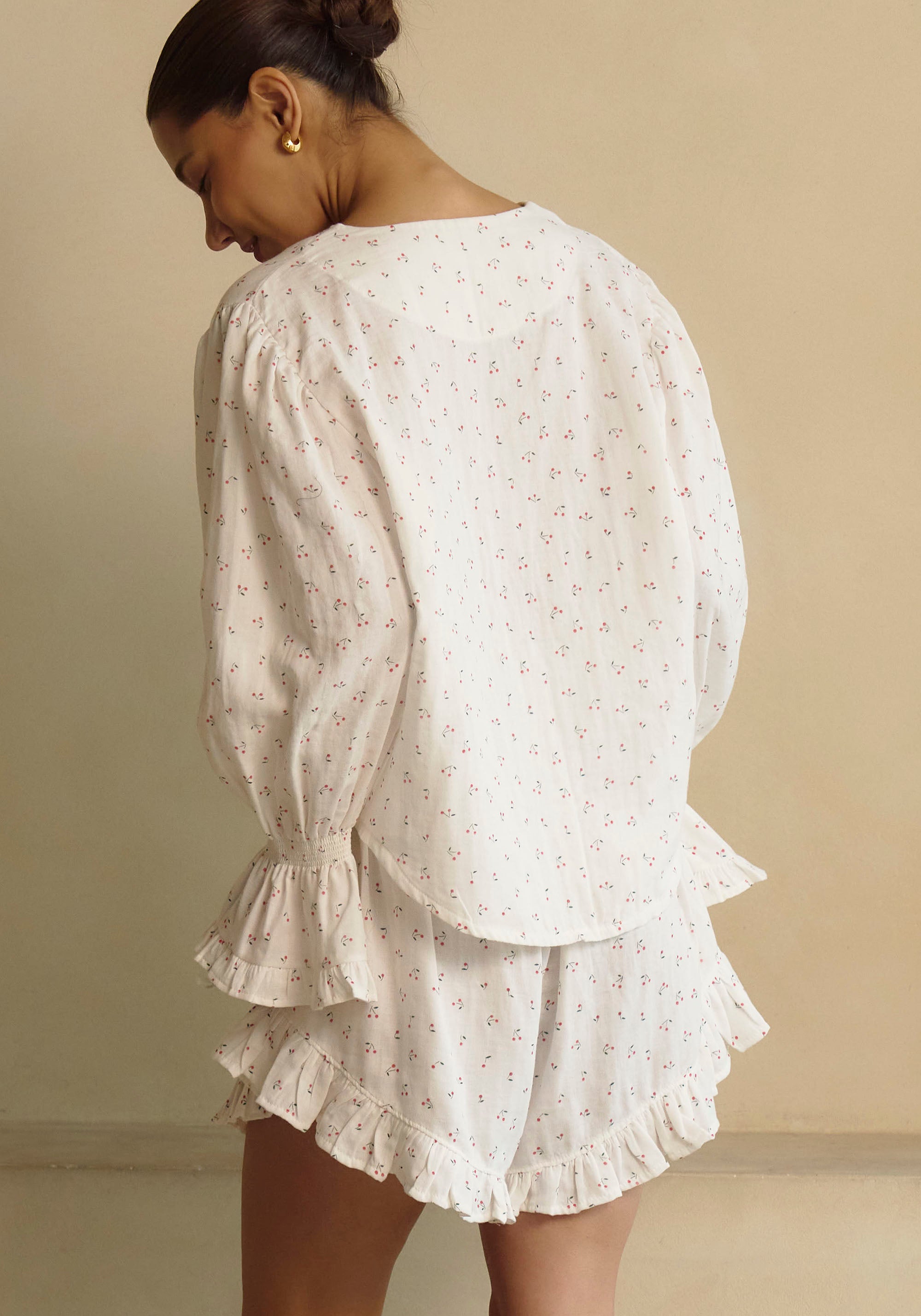 LUXE RUFFLED MUSLIN SET