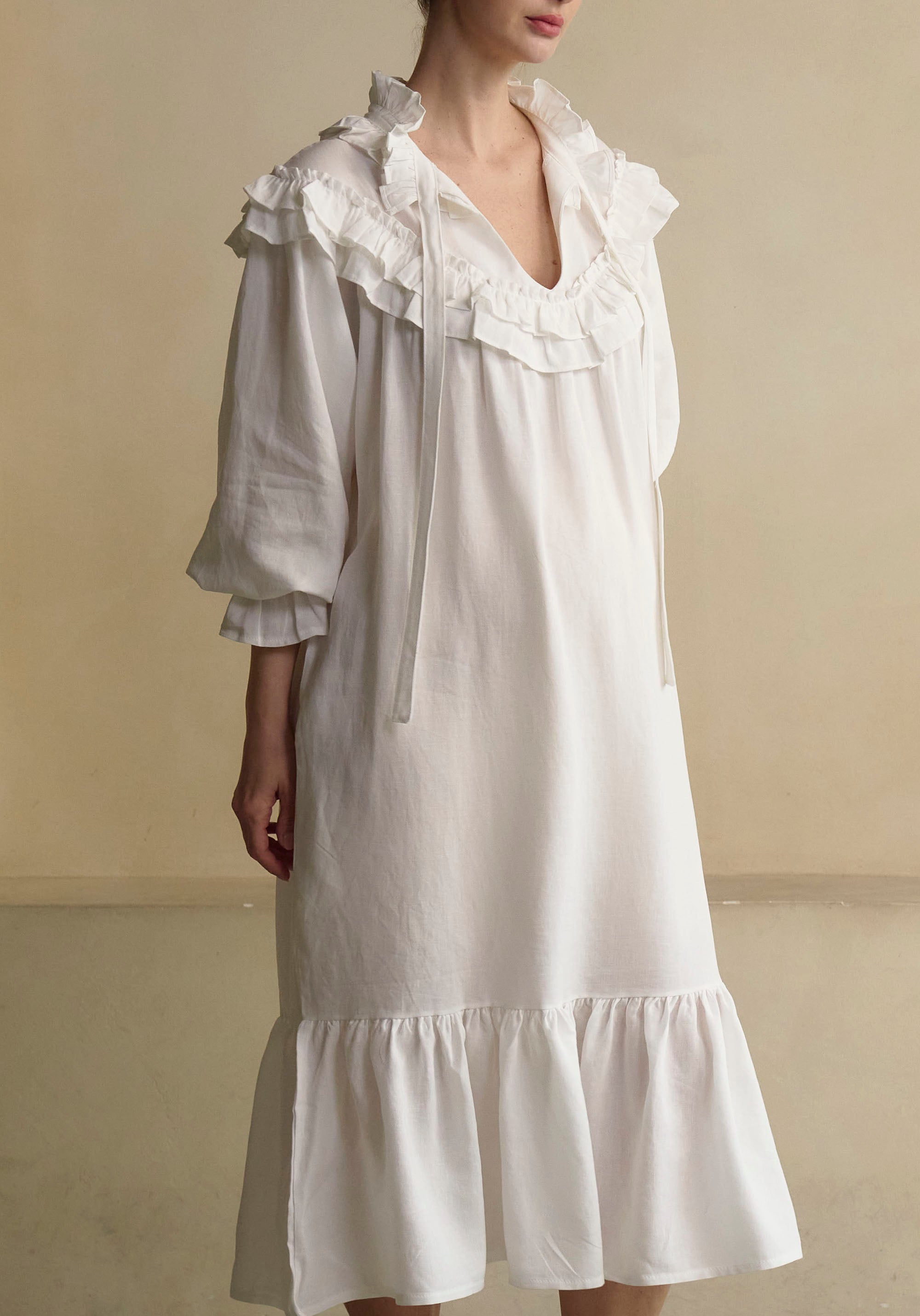 FREYA LINEN DRESS