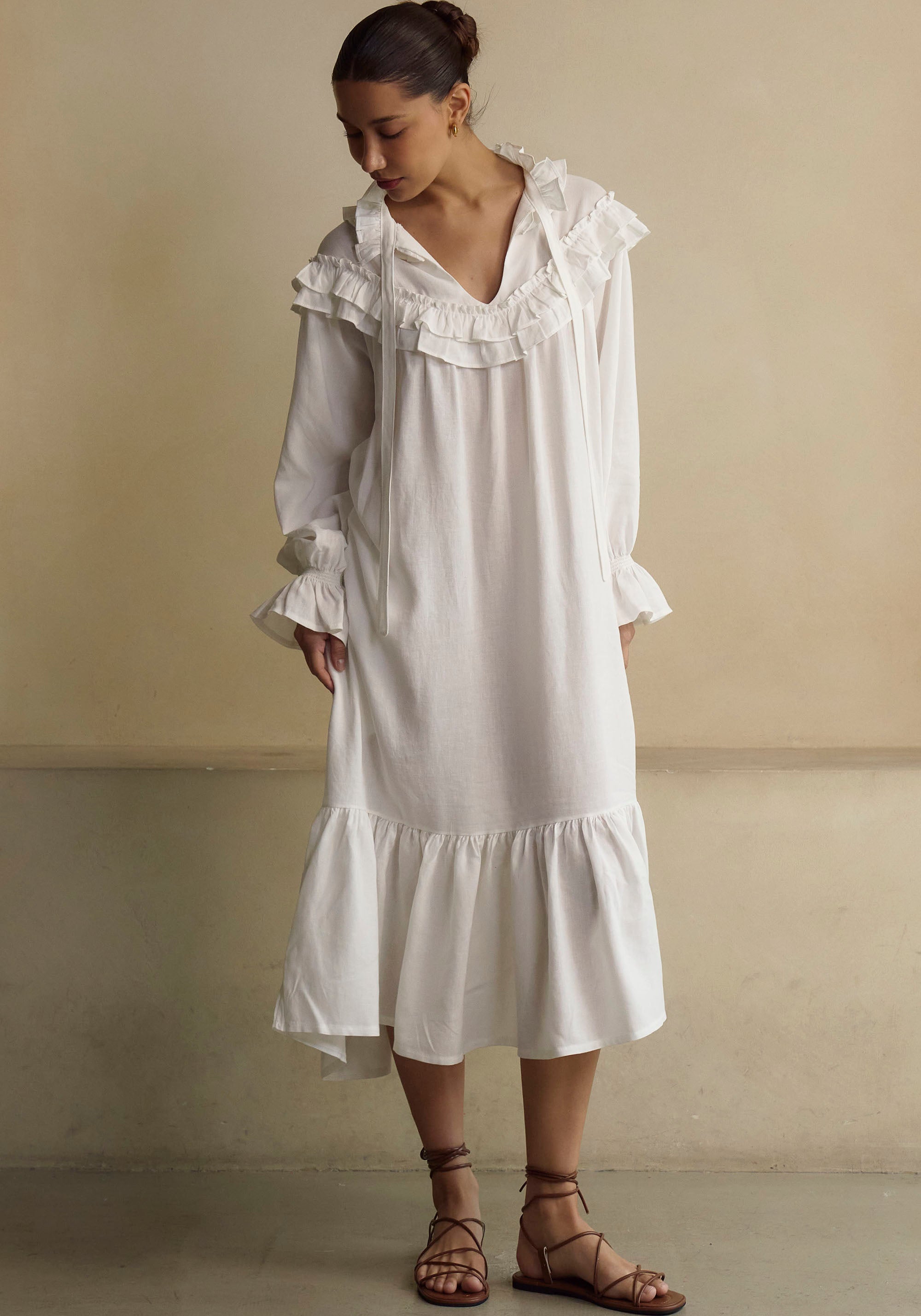 FREYA LINEN DRESS