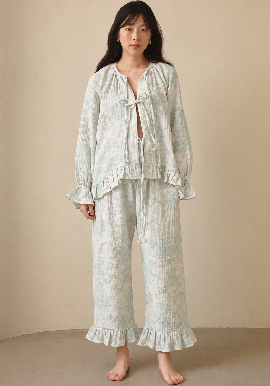 COZY TIE MUSLIN SET