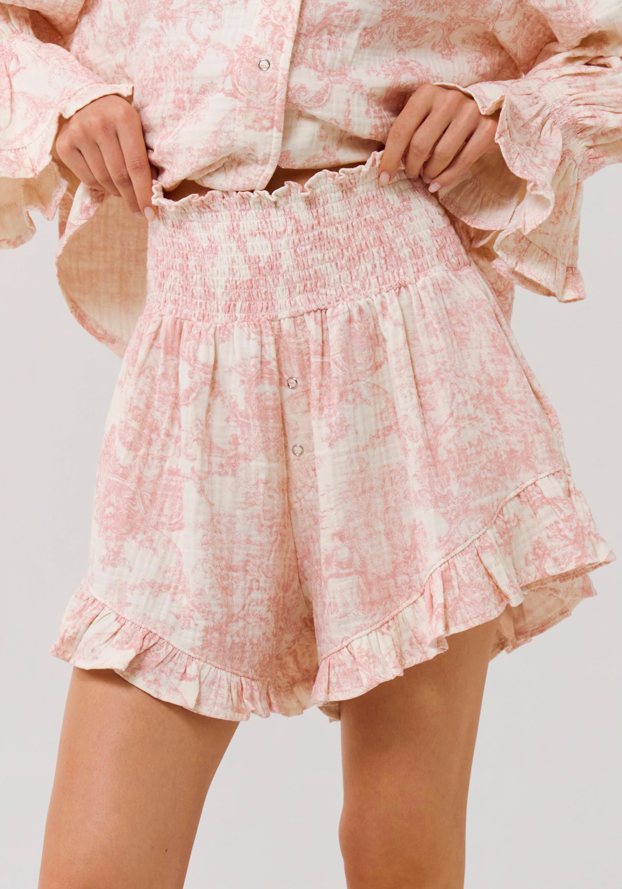 LUXE RUFFLED MUSLIN SET