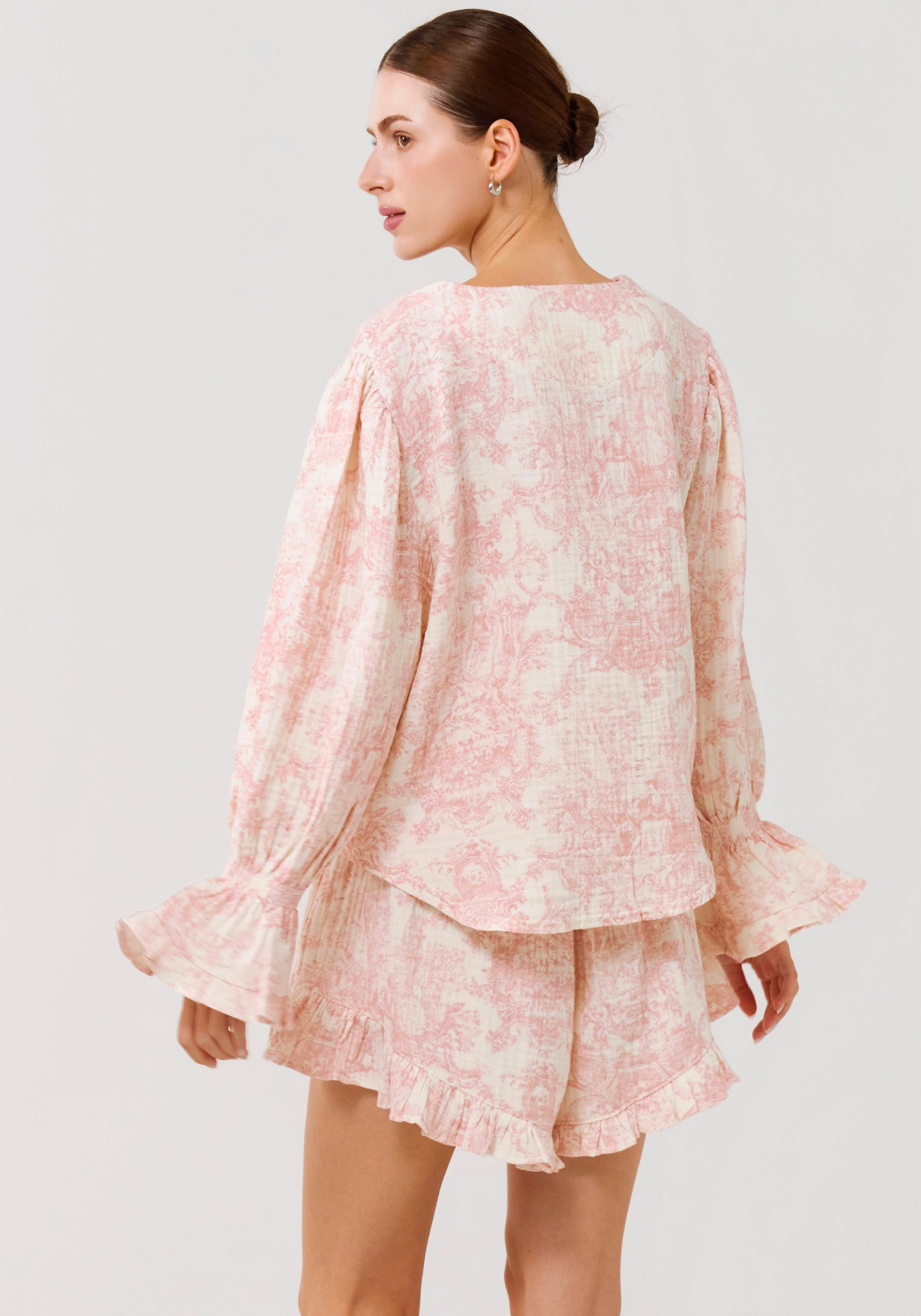 LUXE RUFFLED MUSLIN SET