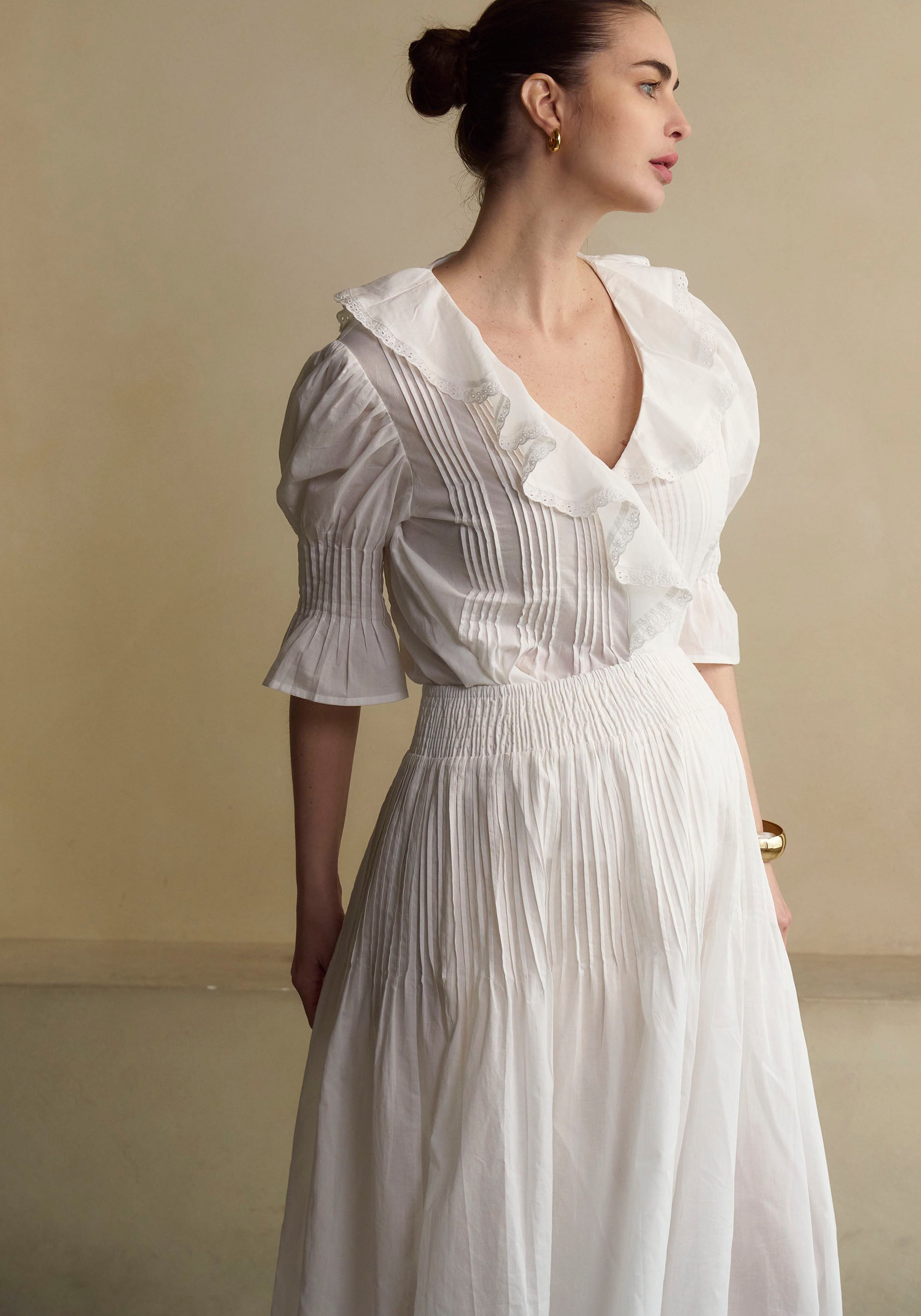 HESTIA LINEN TOP & SKIRT SET