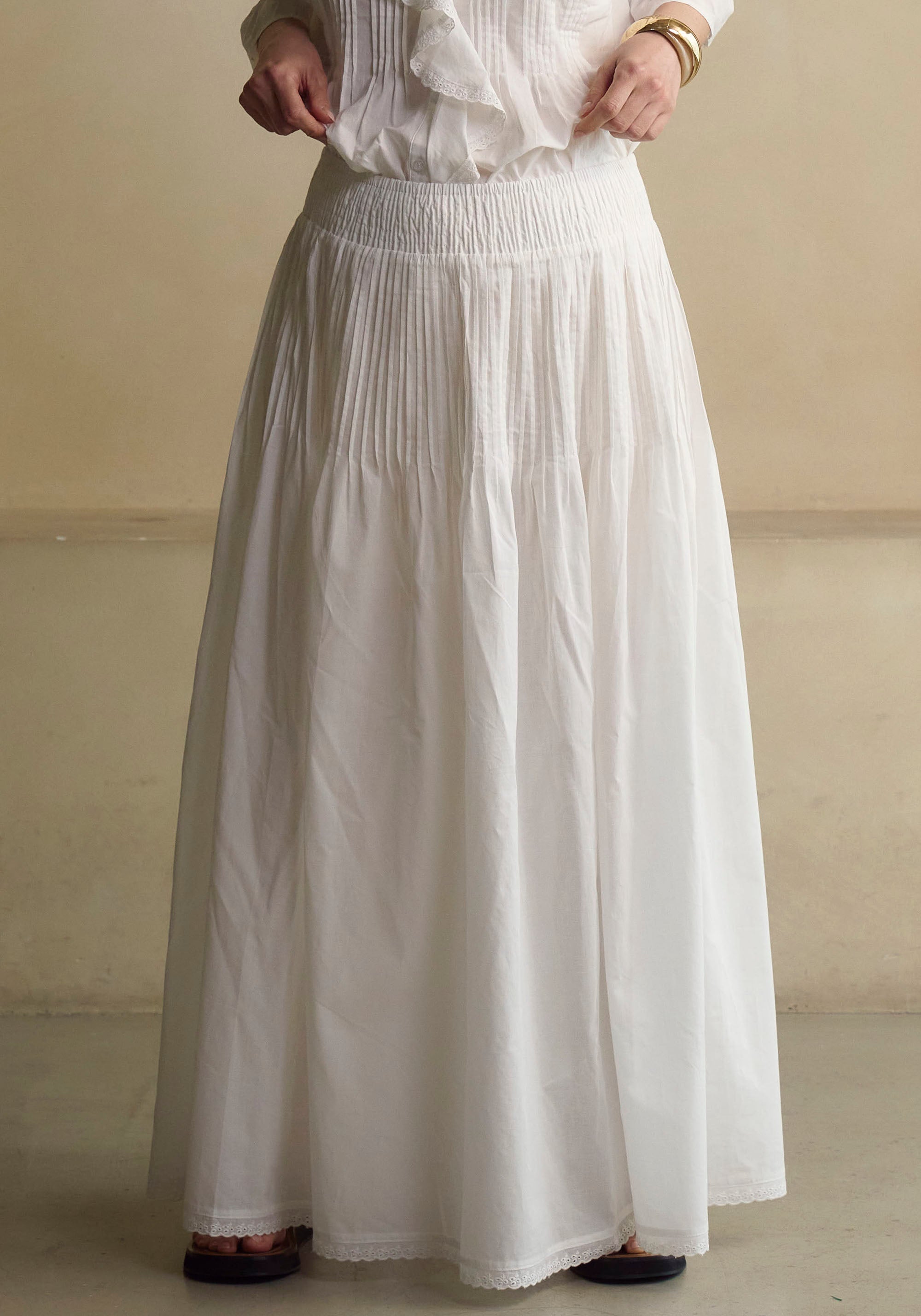 HESTIA LINEN TOP & SKIRT SET