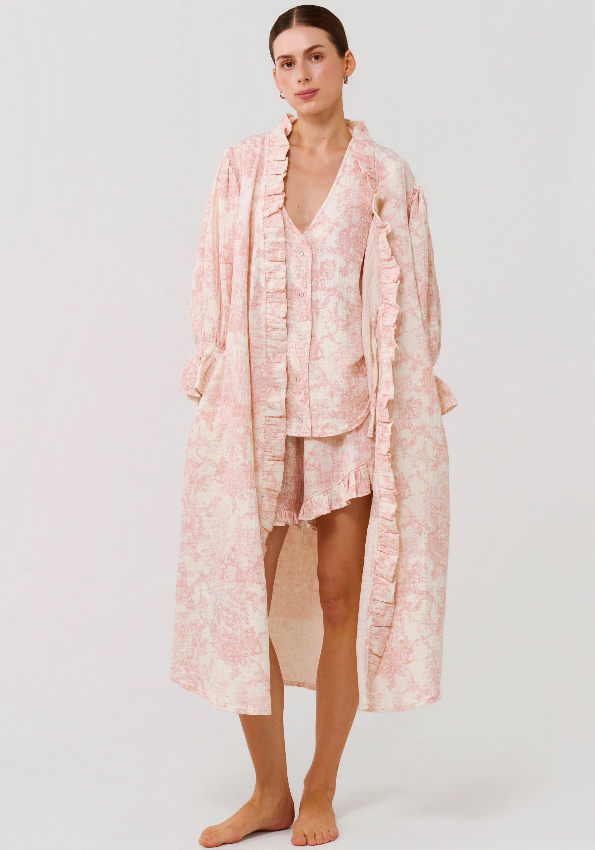 LUXE RUFFLED MUSLIN SET