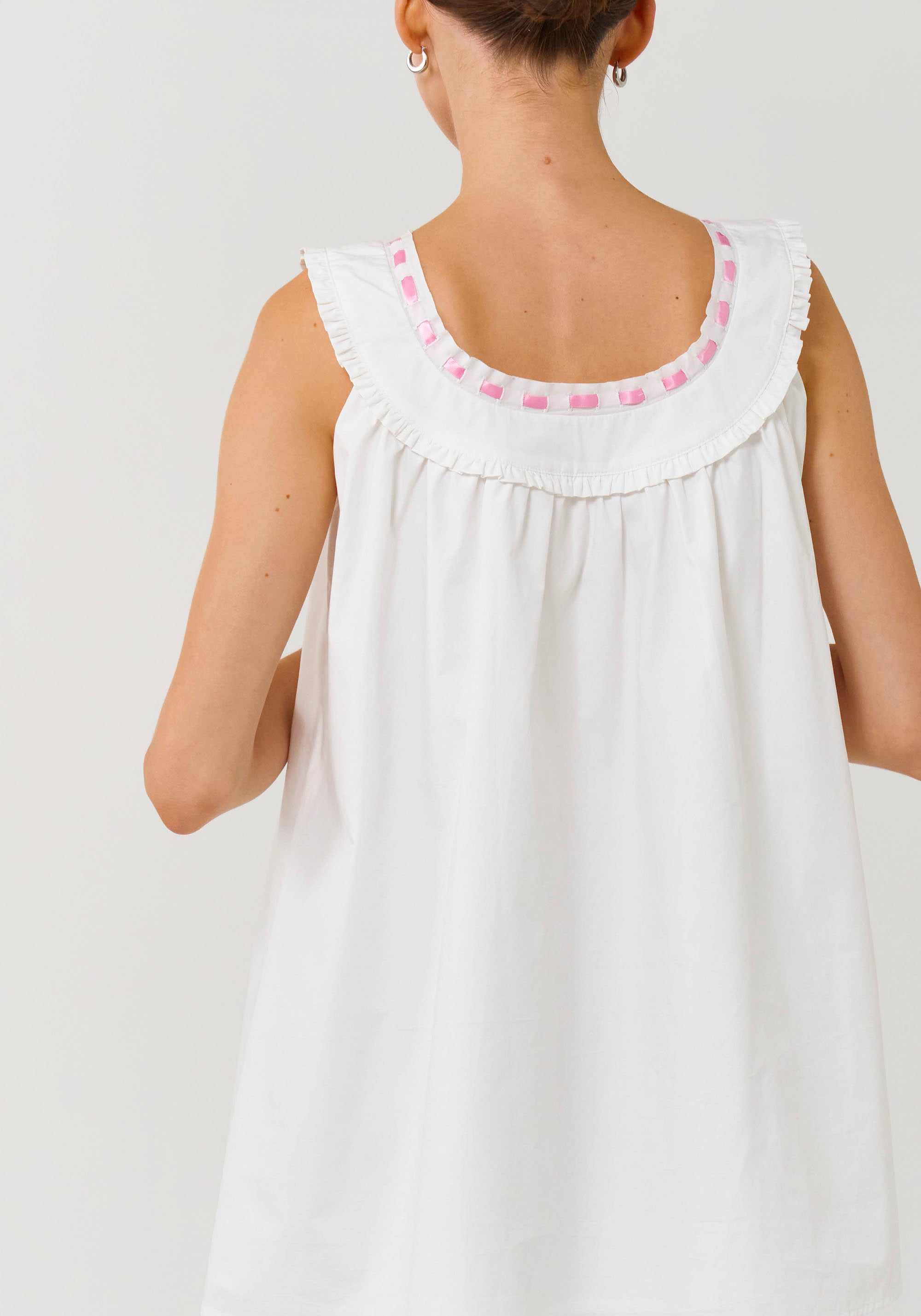 POPLIN BOW DRESS