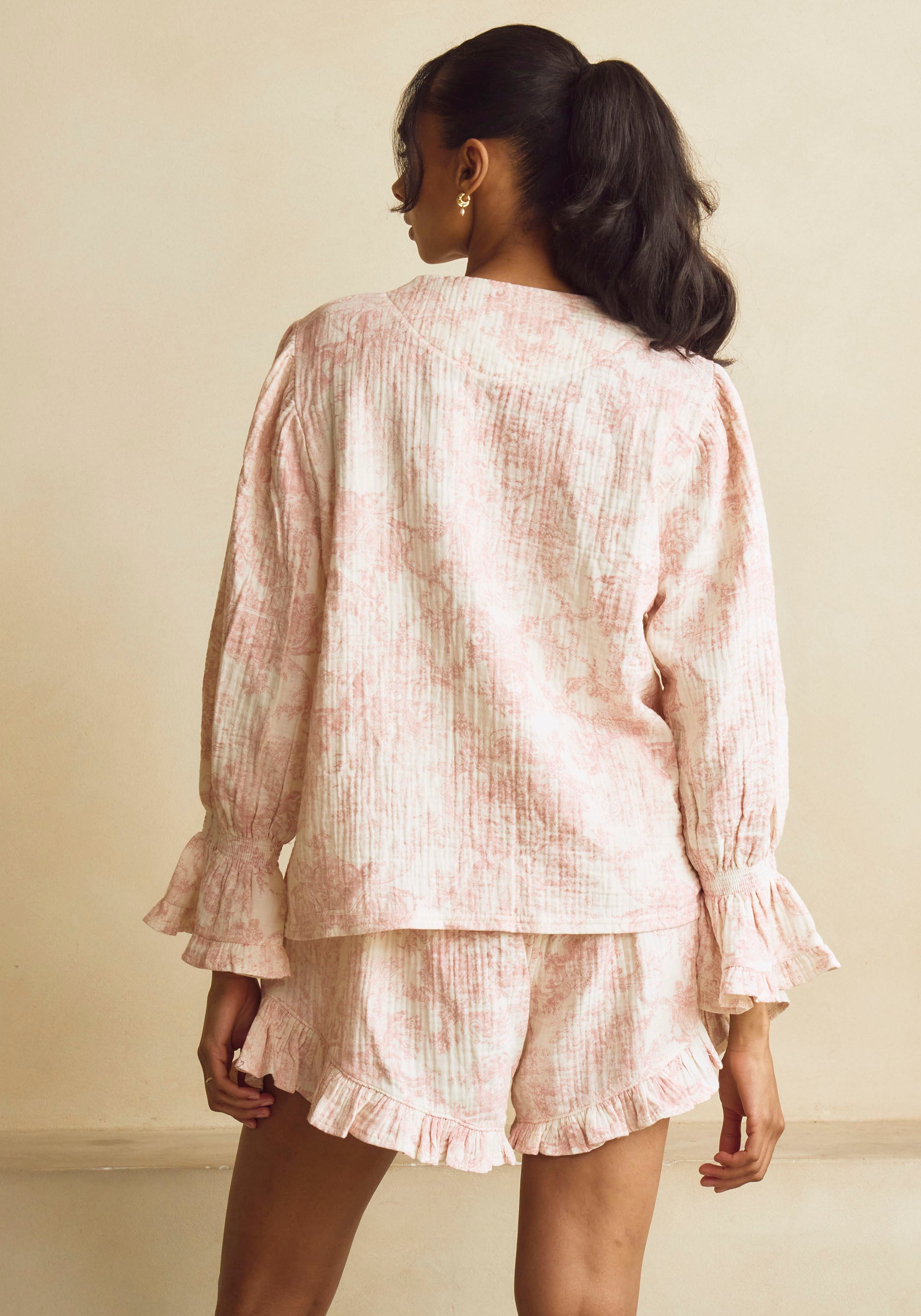 LUXE RUFFLED MUSLIN SET