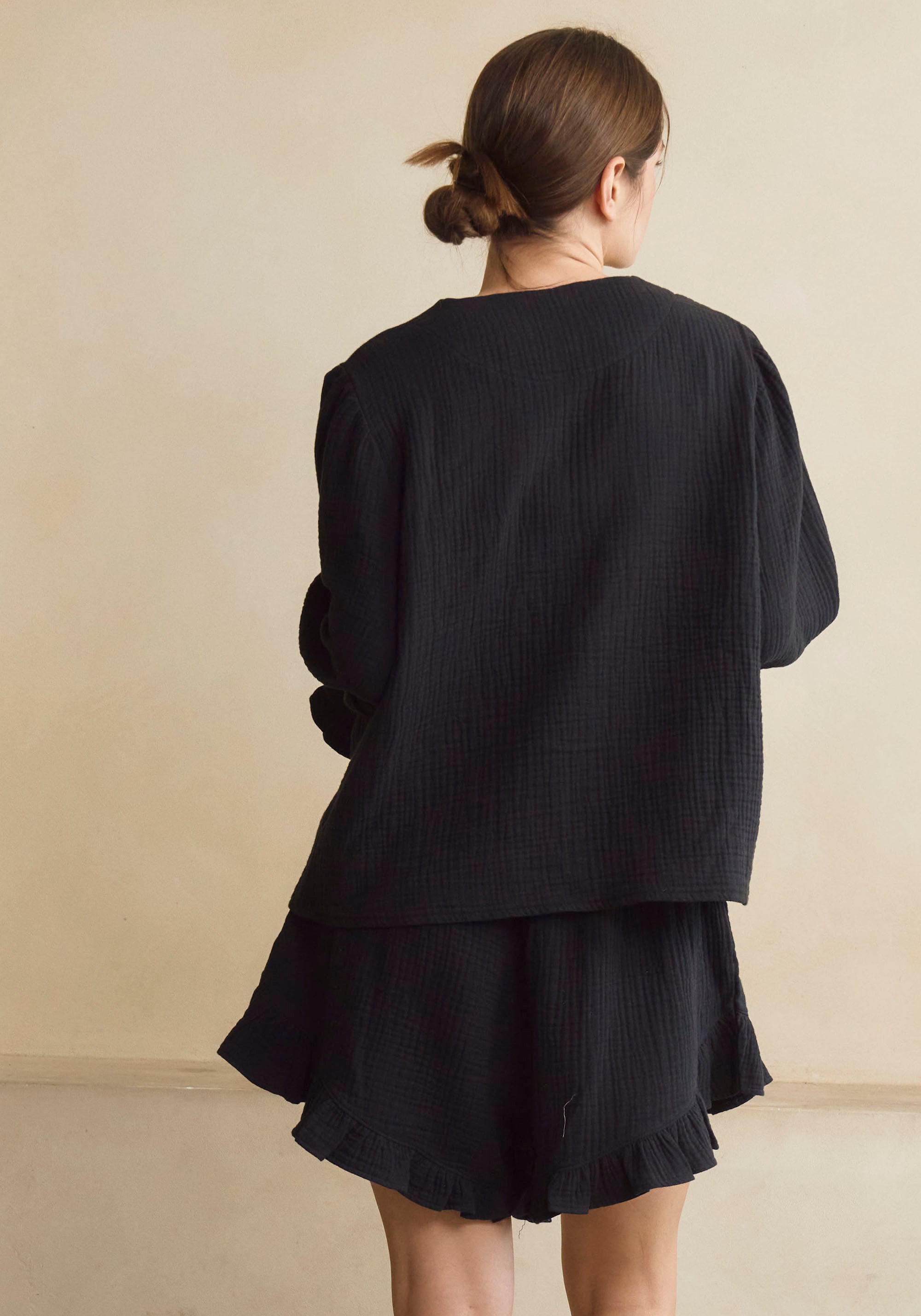 LUXE RUFFLED MUSLIN SET