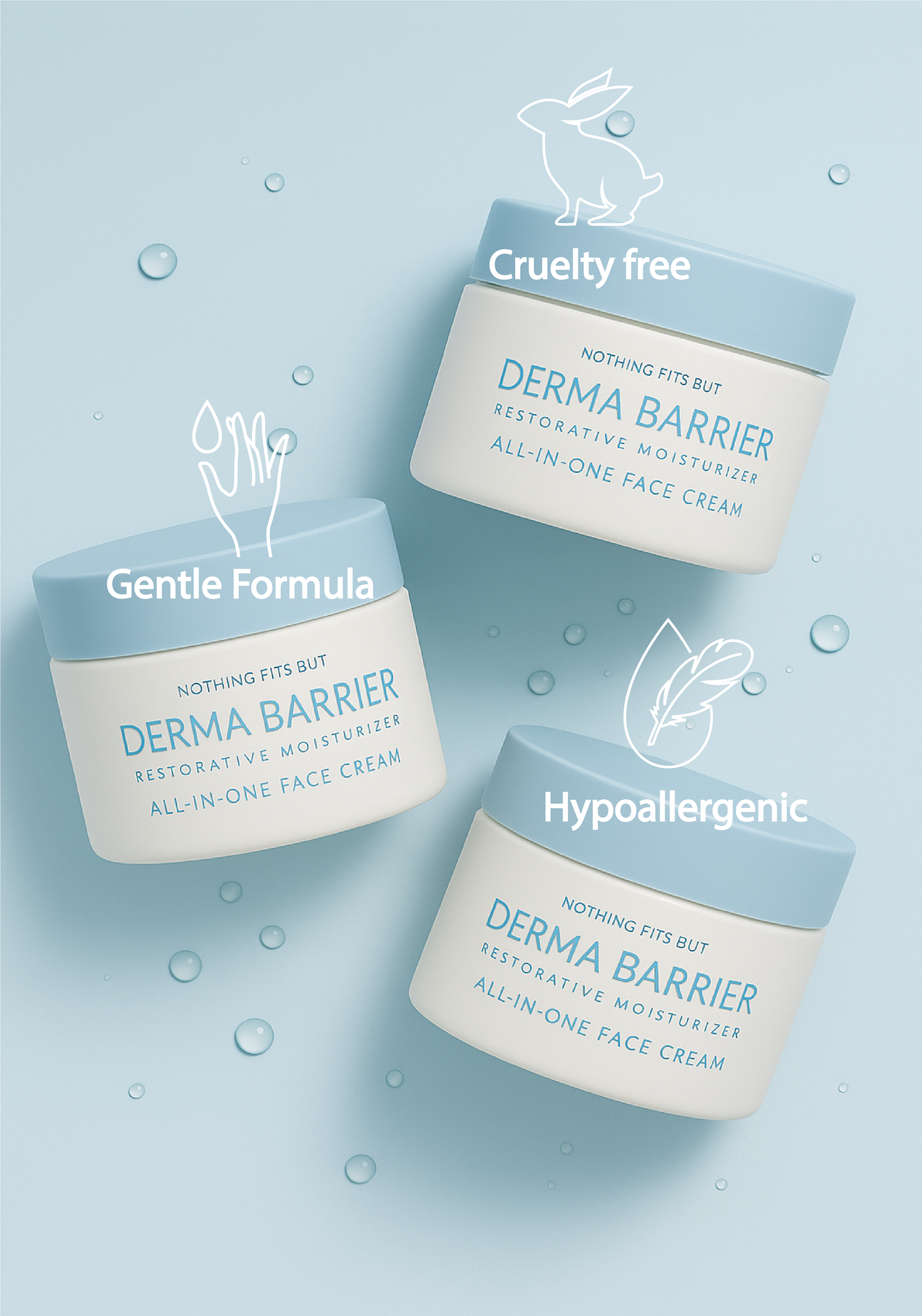 CERAMIDE DERMA BARRIER SOOTHING & HYDRATING ALL-IN-ONE GEL CREAM