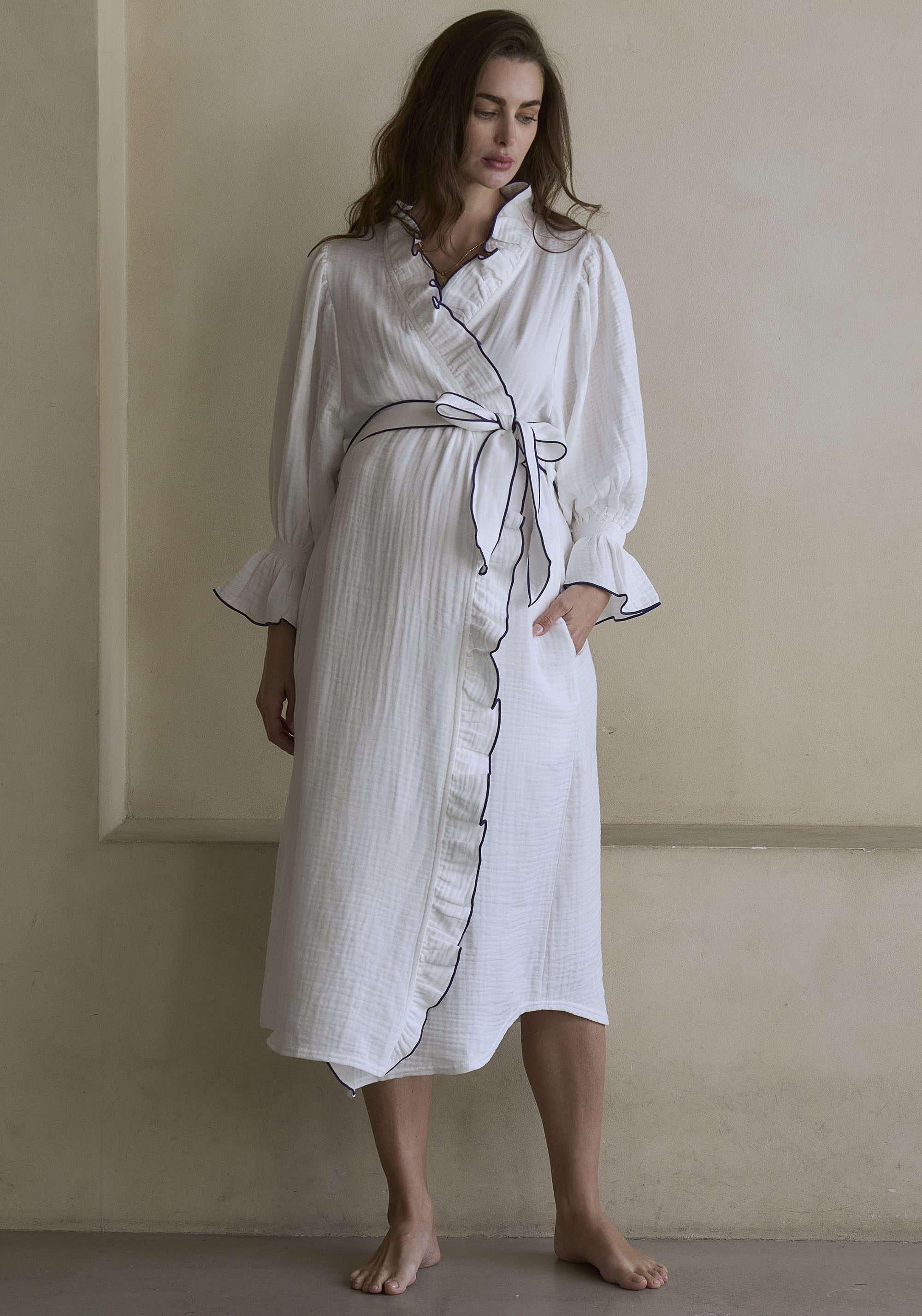 MUSLIN MODAL GAUZE ROBE