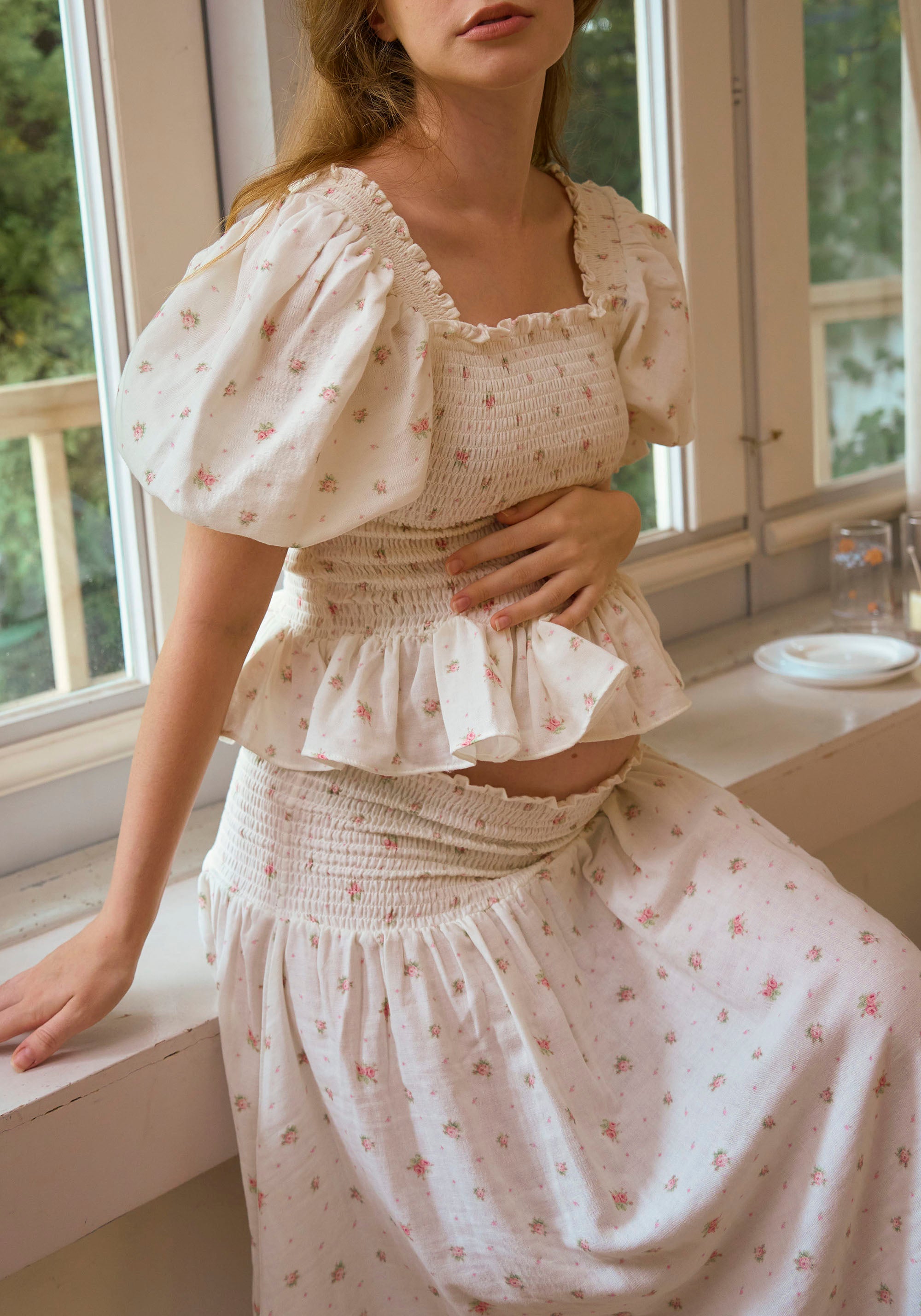 FLEUR BLOUSE & SKIRT SET