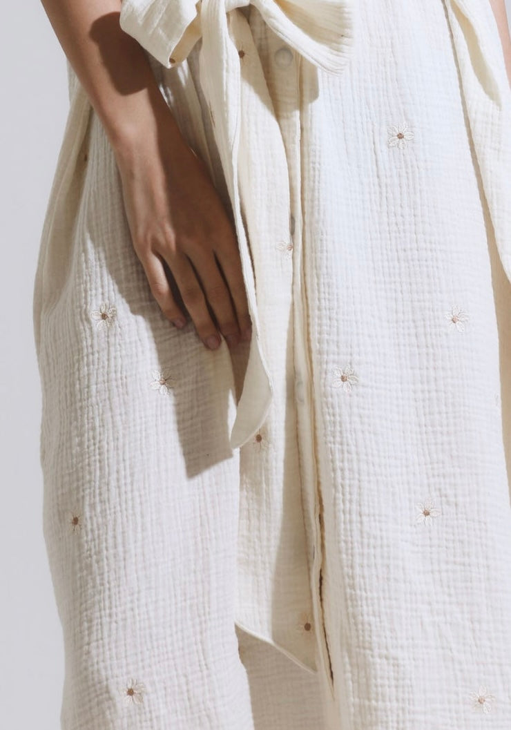 MUSLIN GAUZE MAXI DRESS