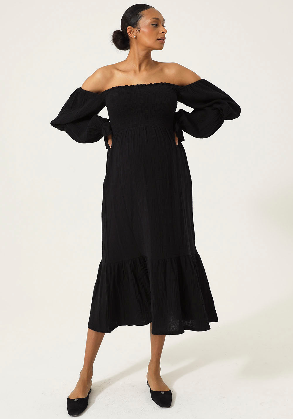 [FINAL SALE] Yuki Dress XL / Black