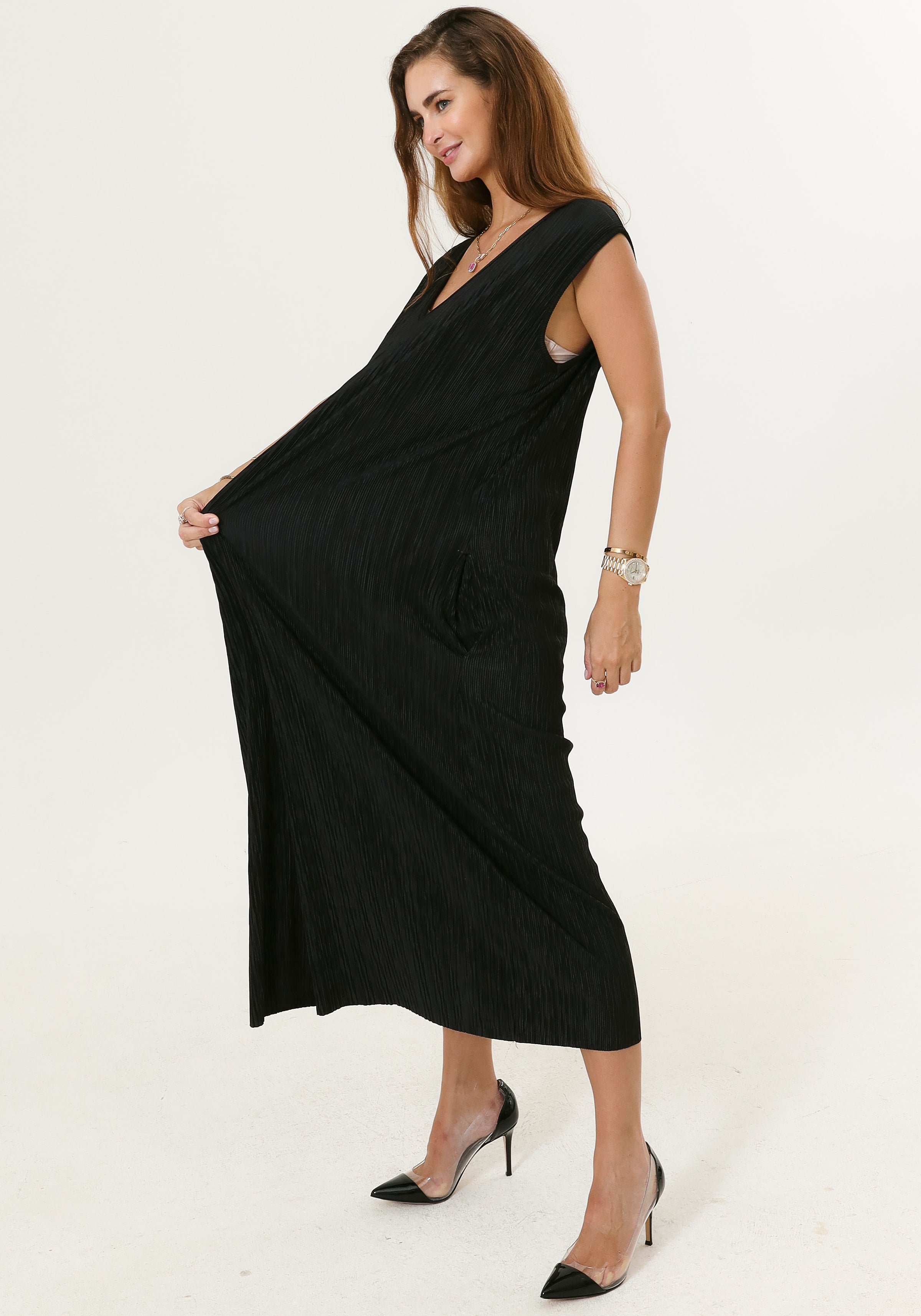 SUPER COMFY PLEATED JUMPSUIT