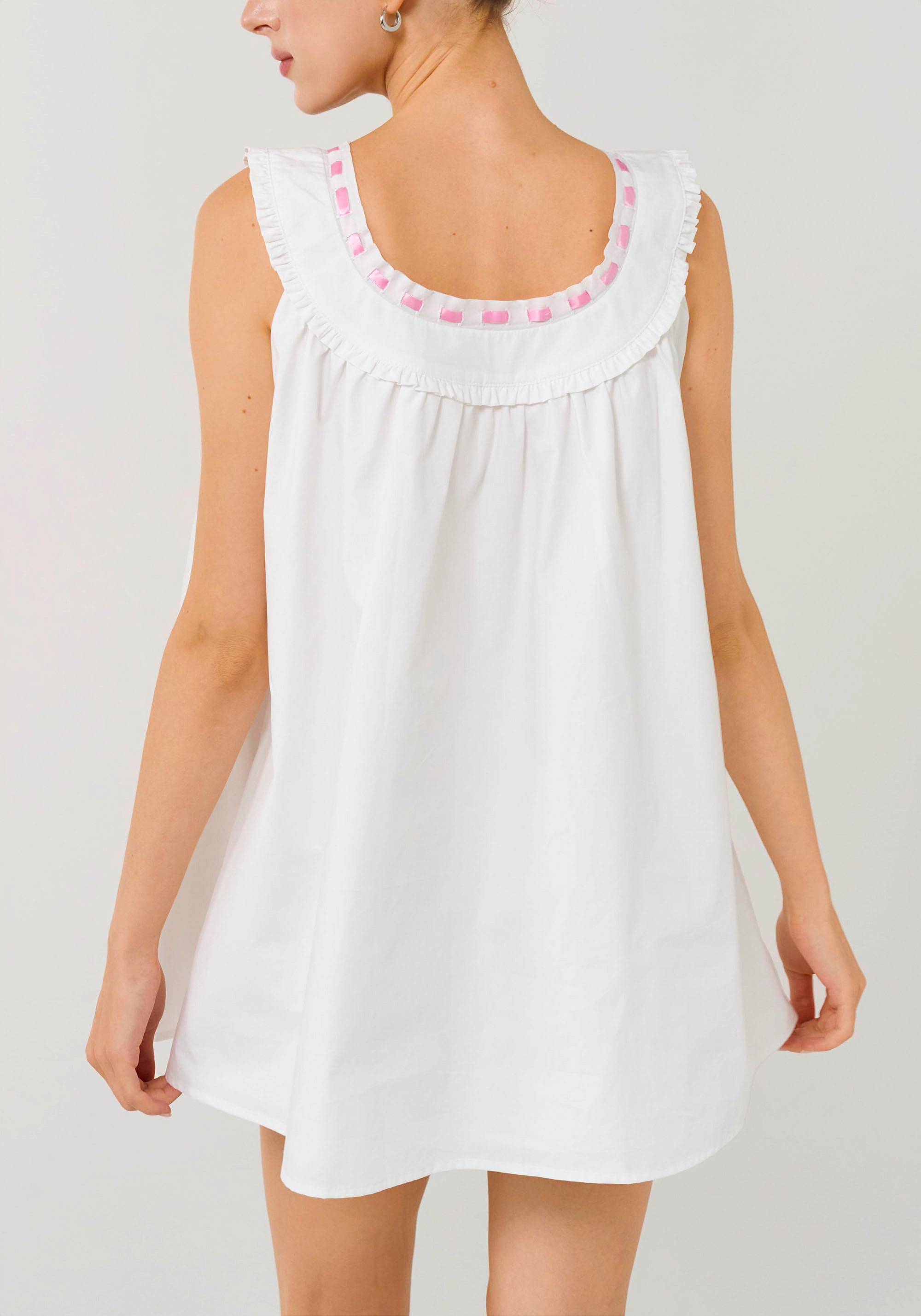 POPLIN BOW DRESS
