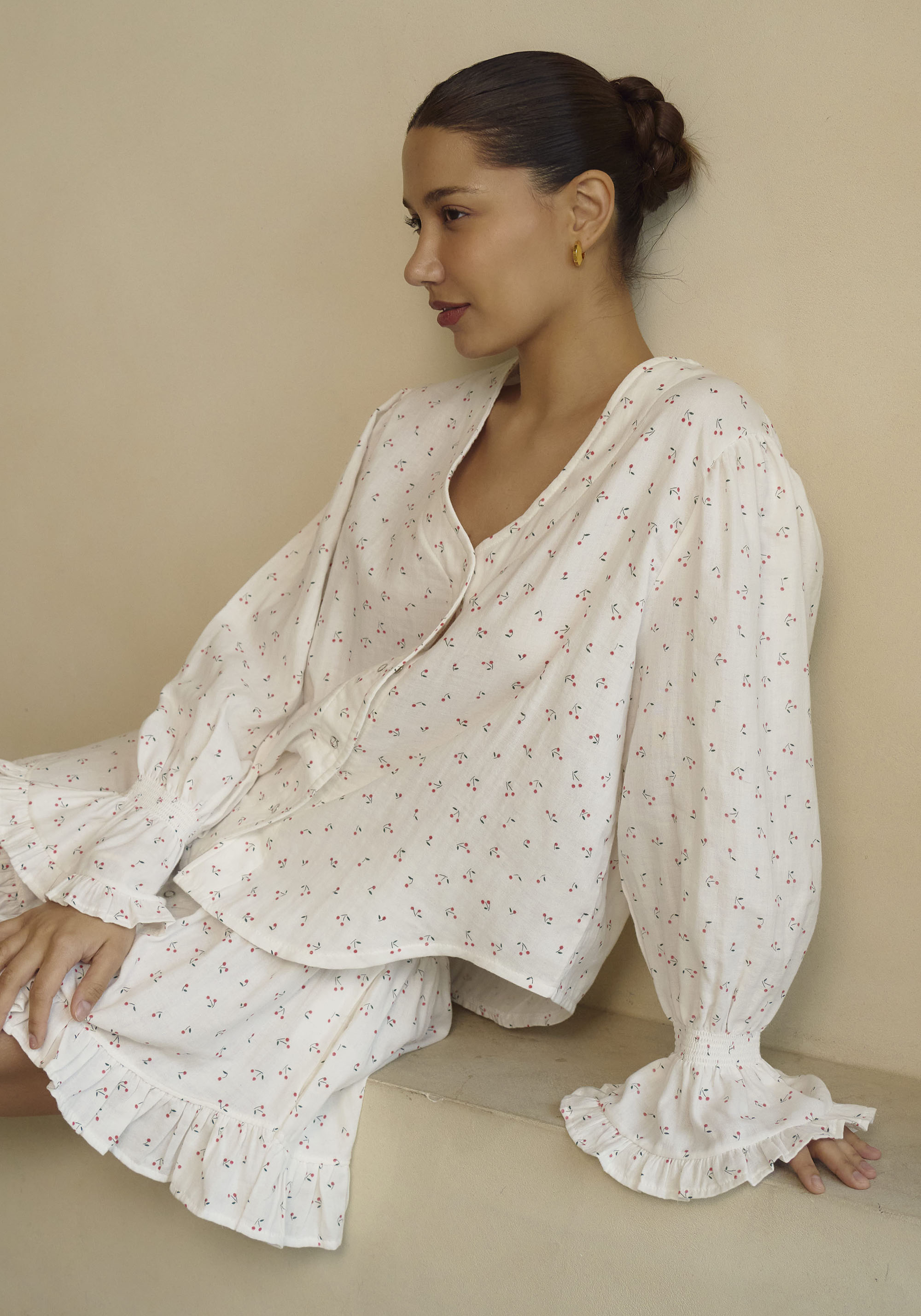 LUXE RUFFLED MUSLIN SET