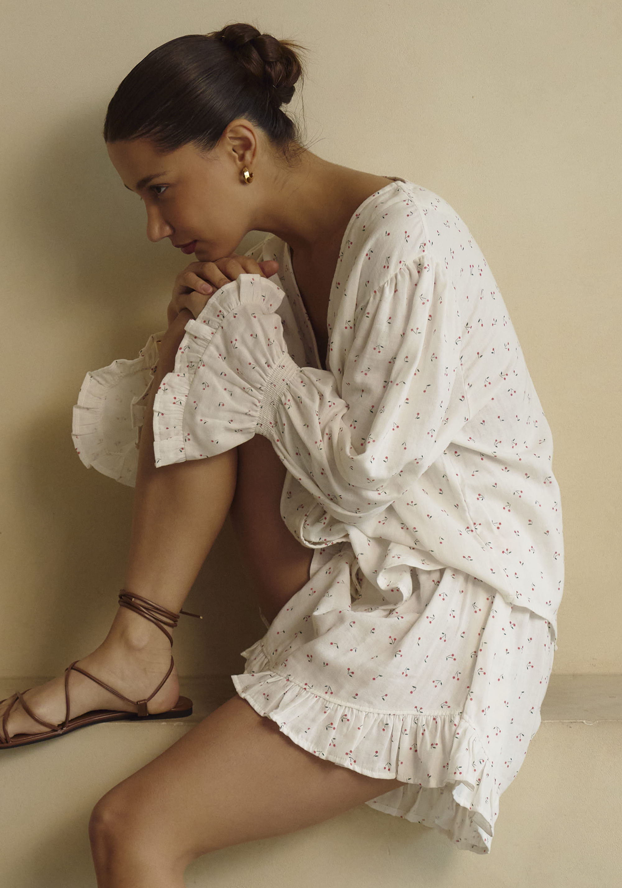 LUXE RUFFLED MUSLIN SET