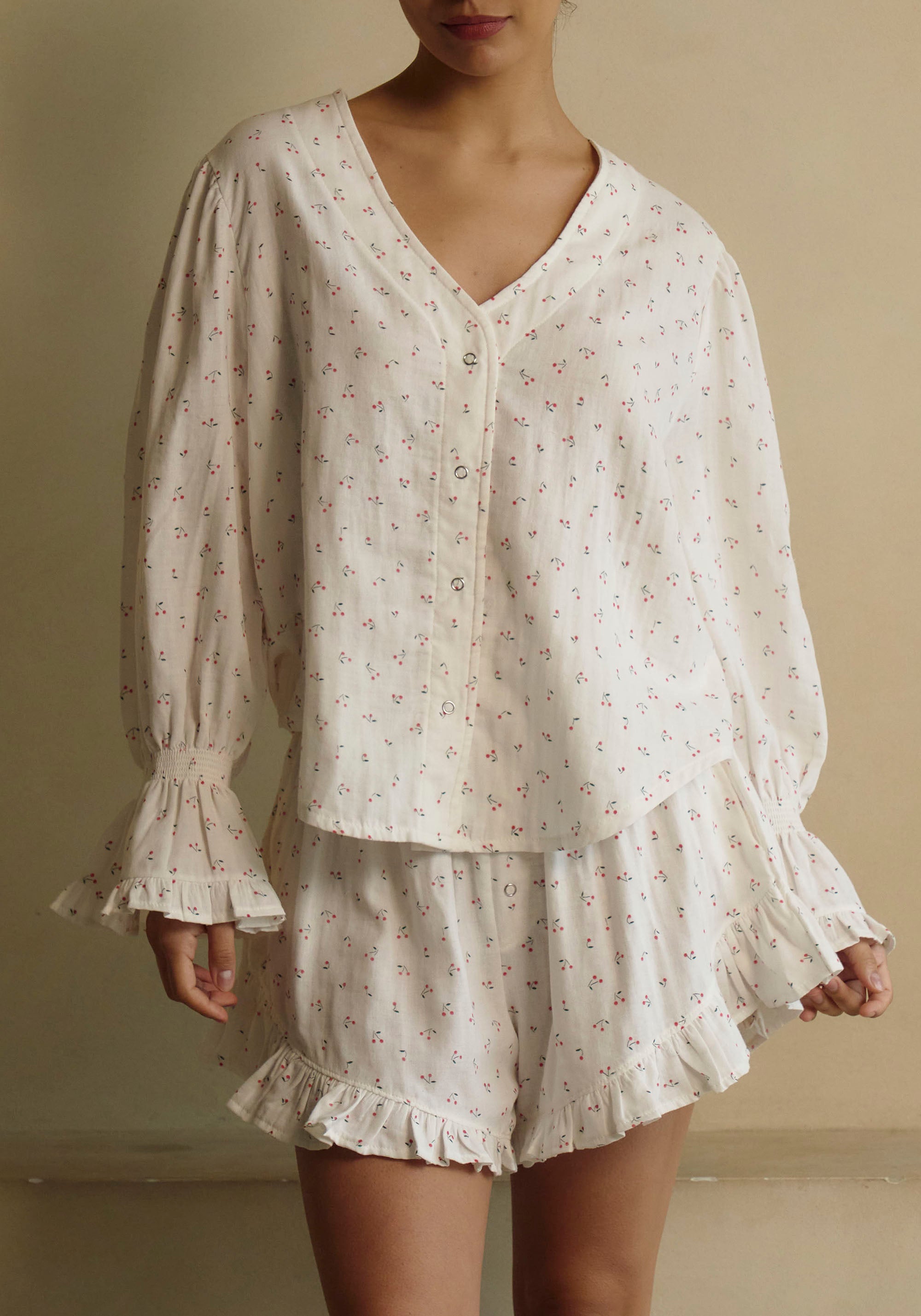 LUXE RUFFLED MUSLIN SET
