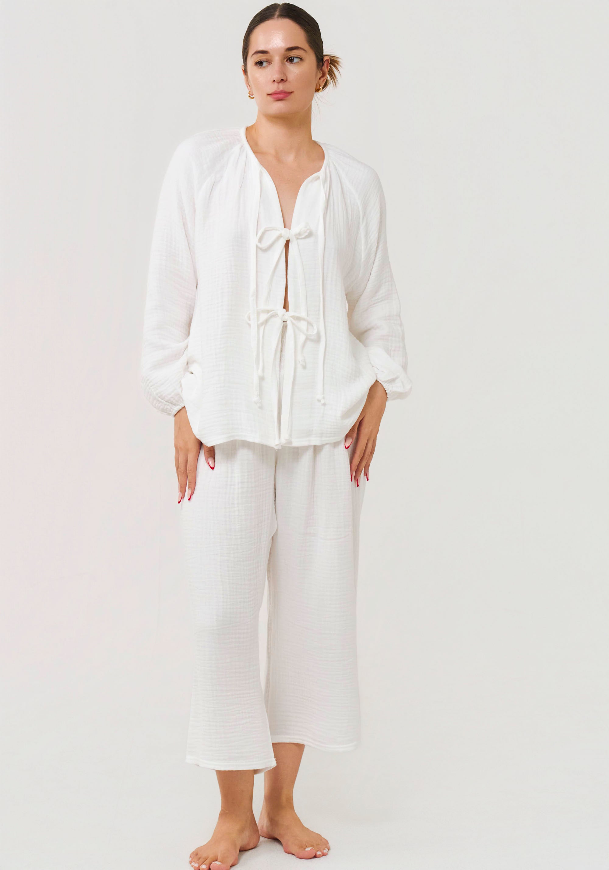 TIE MUSLIN GAUZE SET