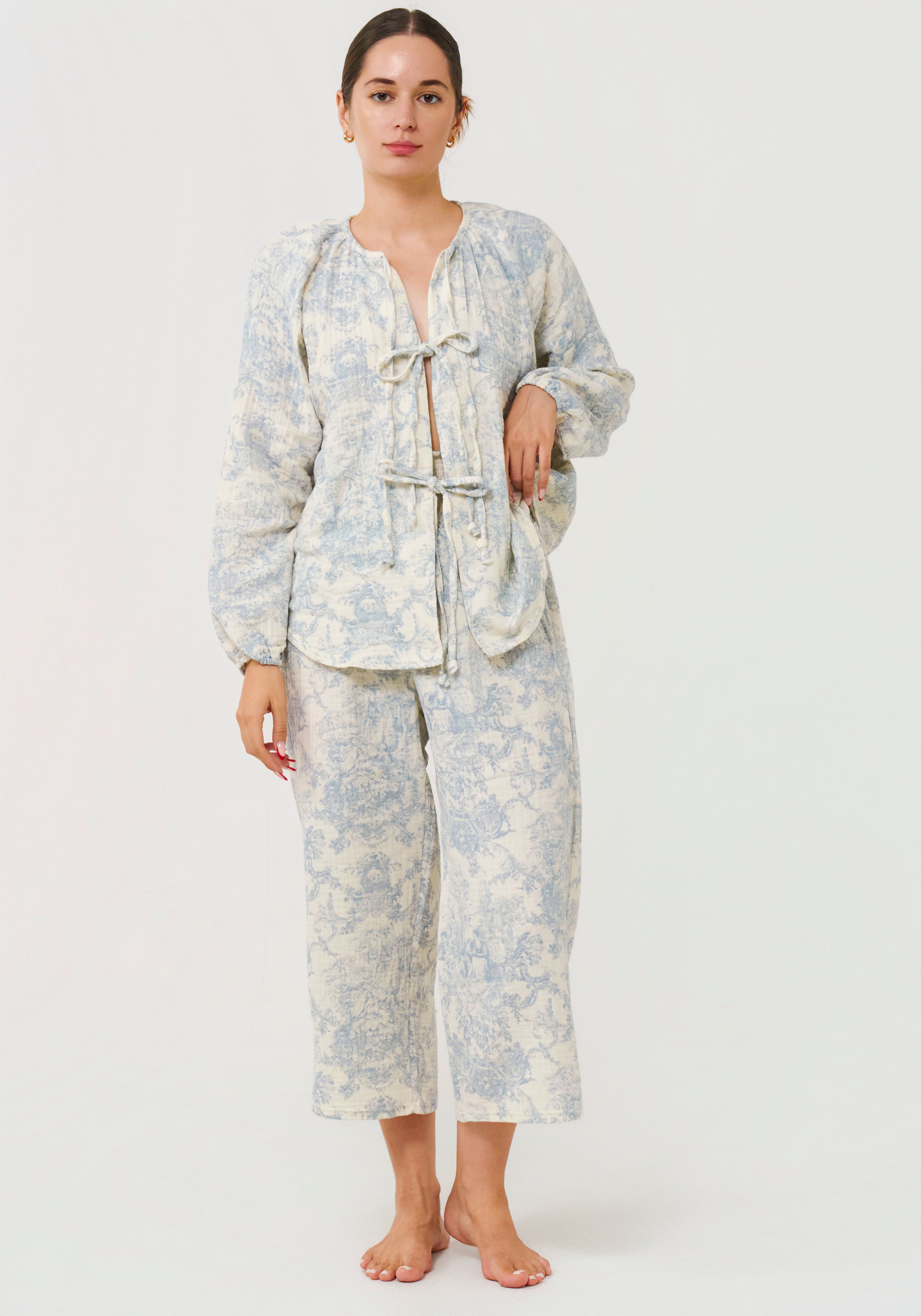 TIE MUSLIN GAUZE SET