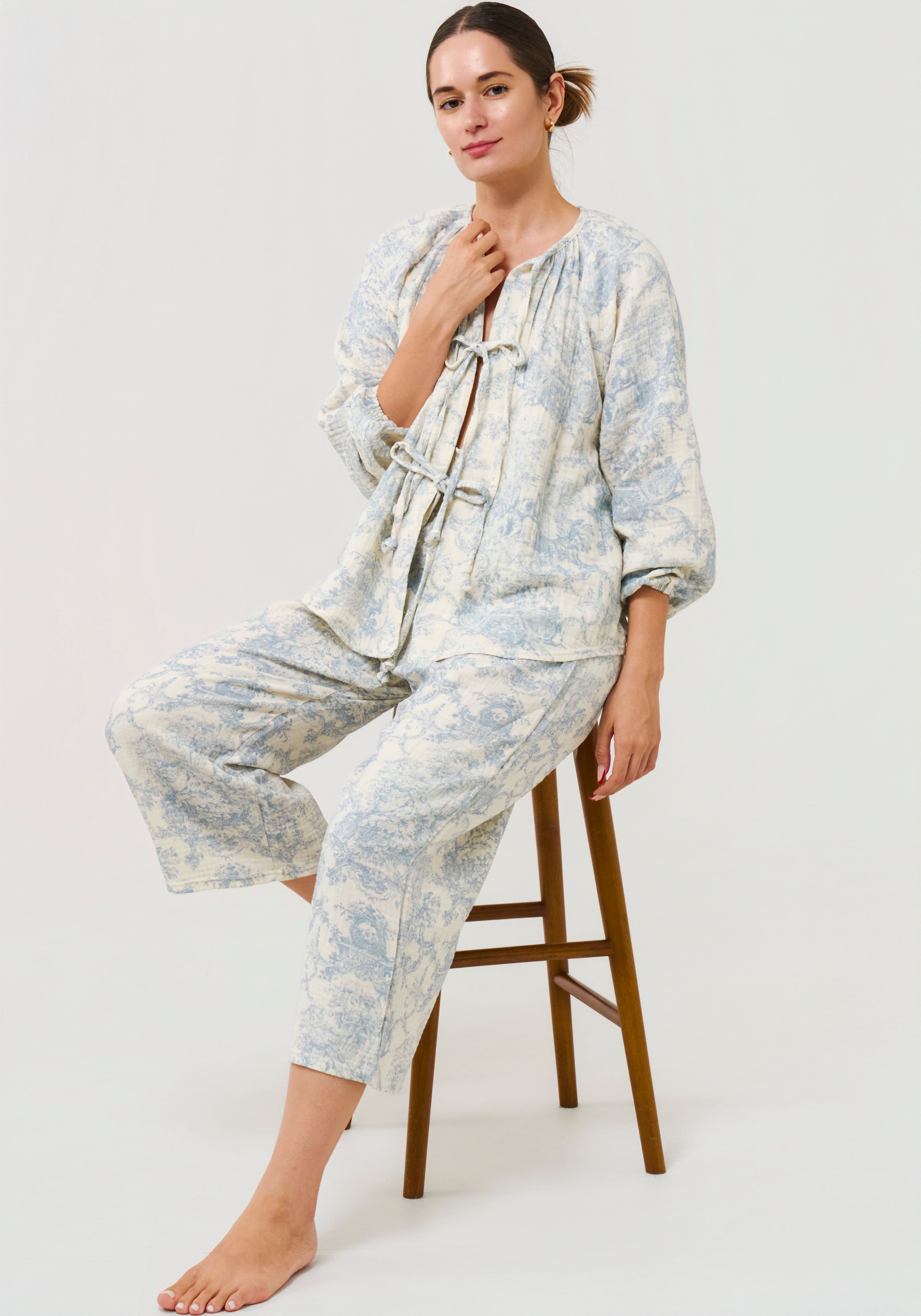 TIE MUSLIN GAUZE SET