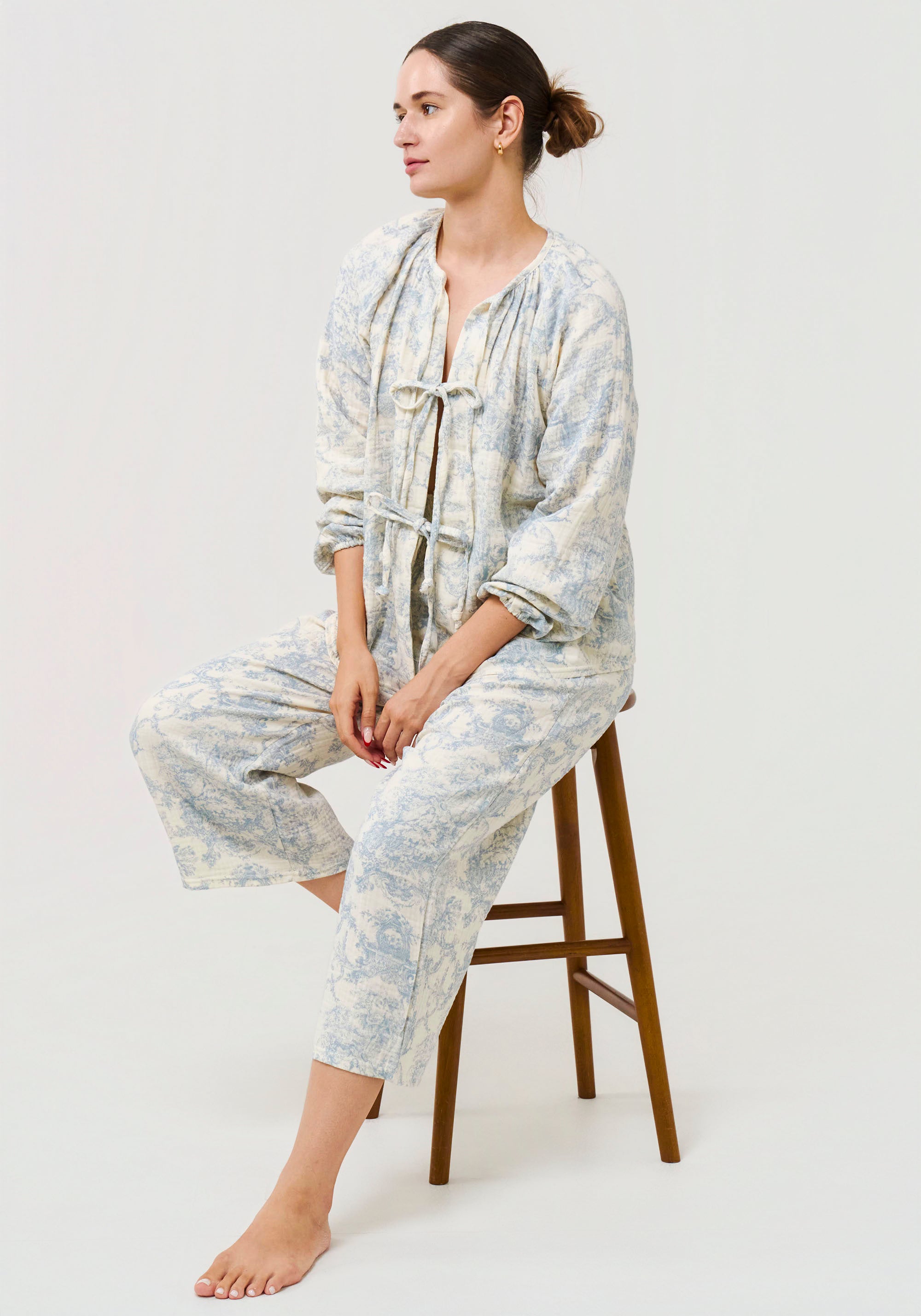 TIE MUSLIN GAUZE SET