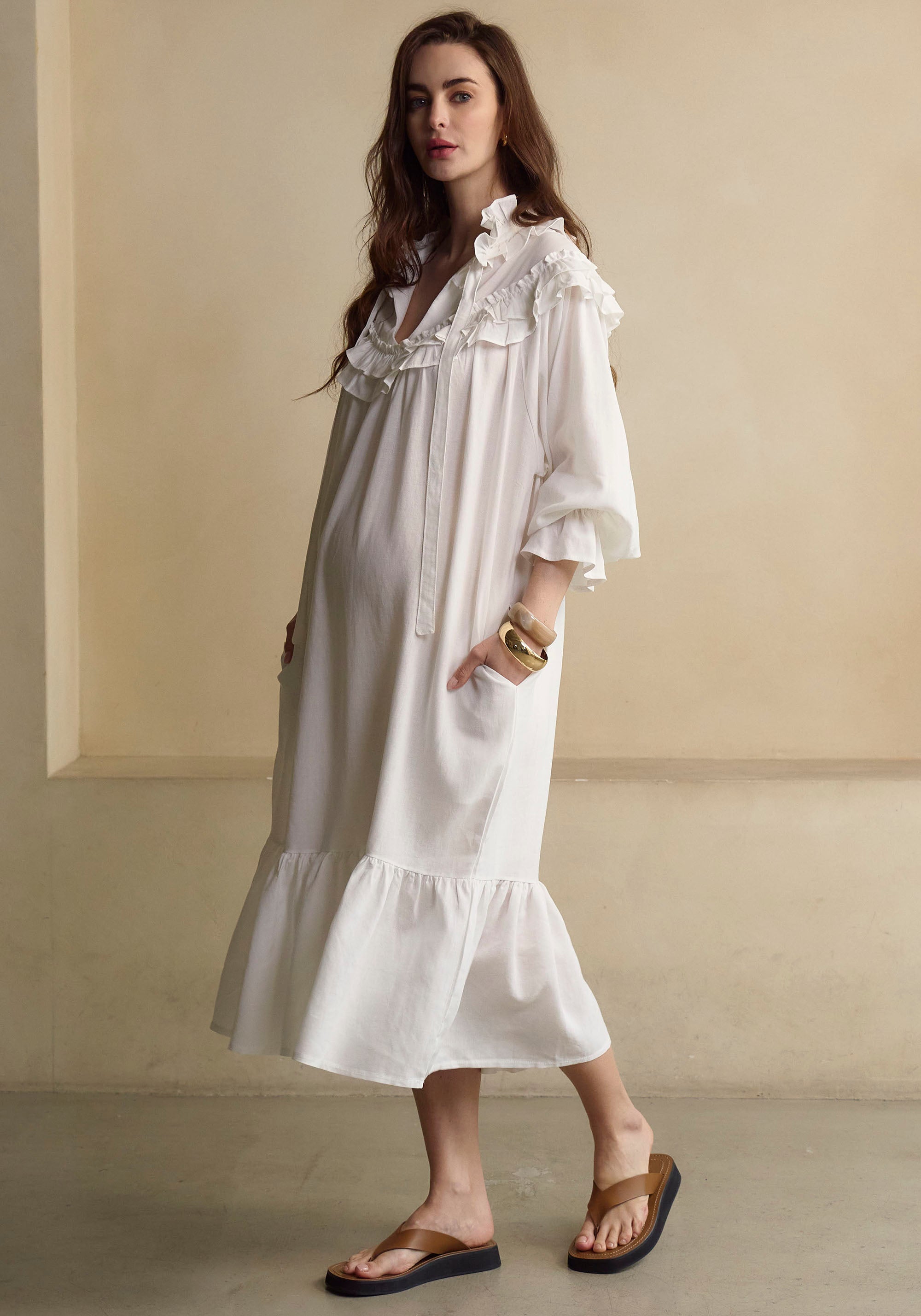 FREYA LINEN DRESS