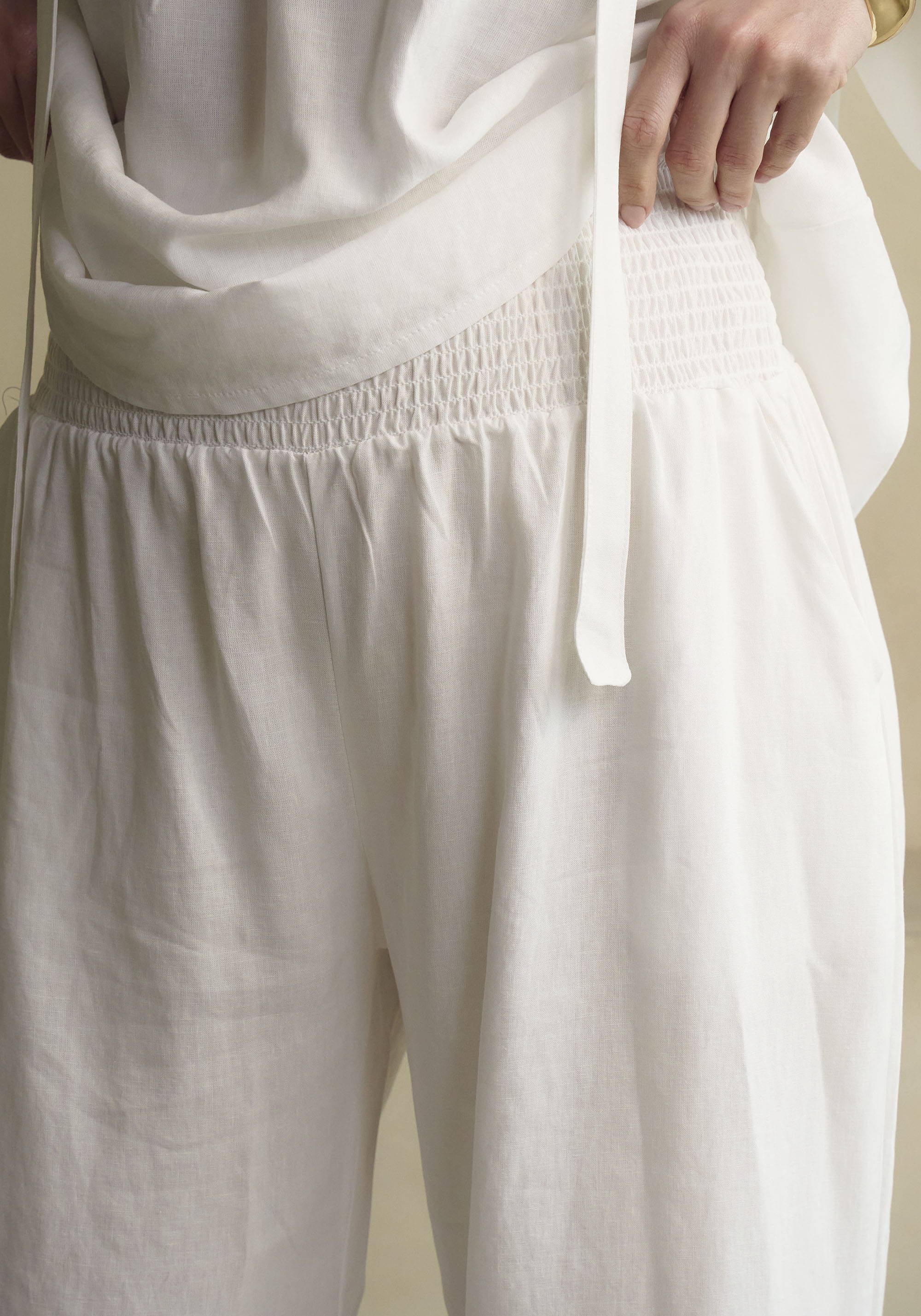 FREYA LINEN BLOUSE & PANTS SET