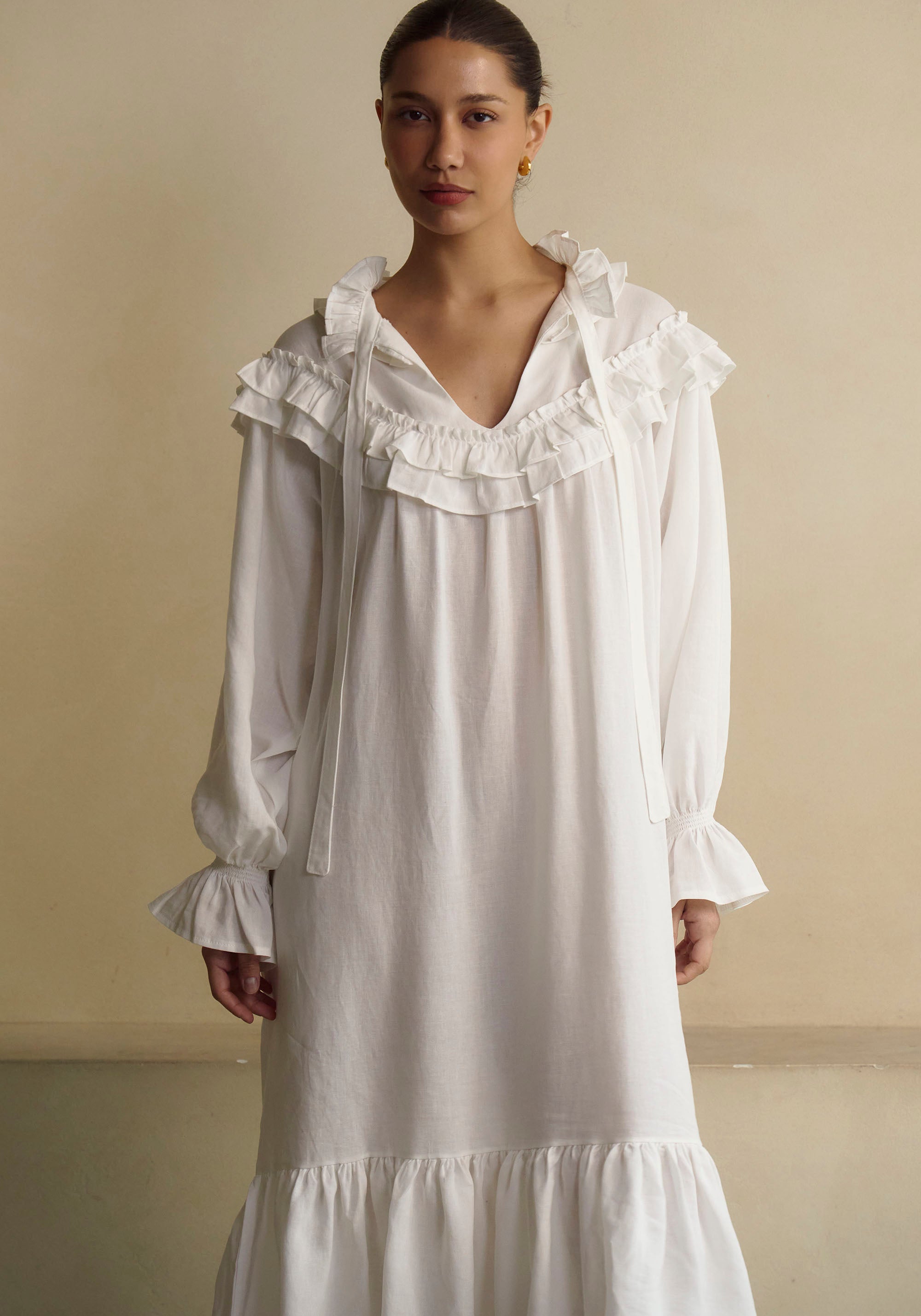FREYA LINEN DRESS