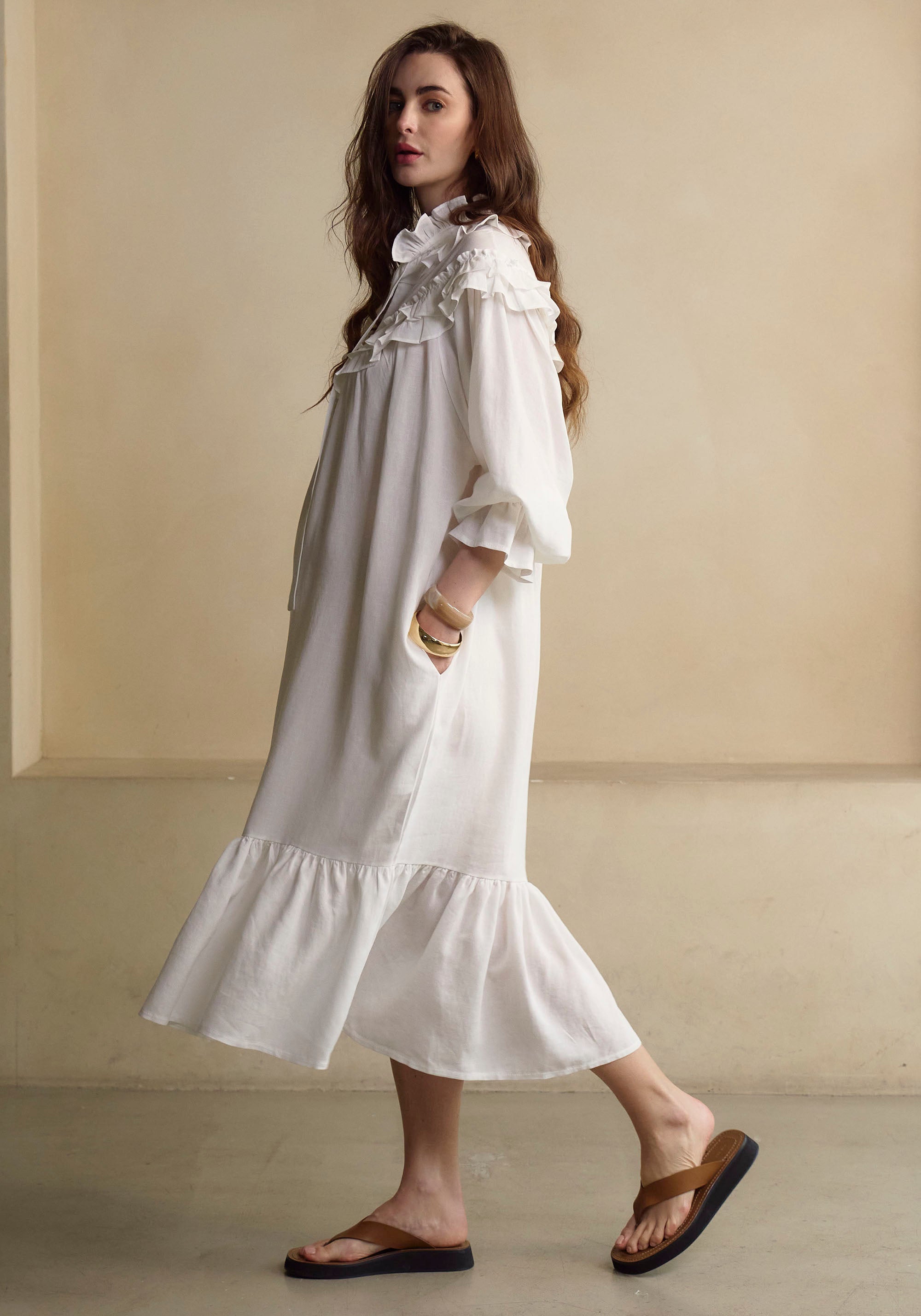 FREYA LINEN DRESS