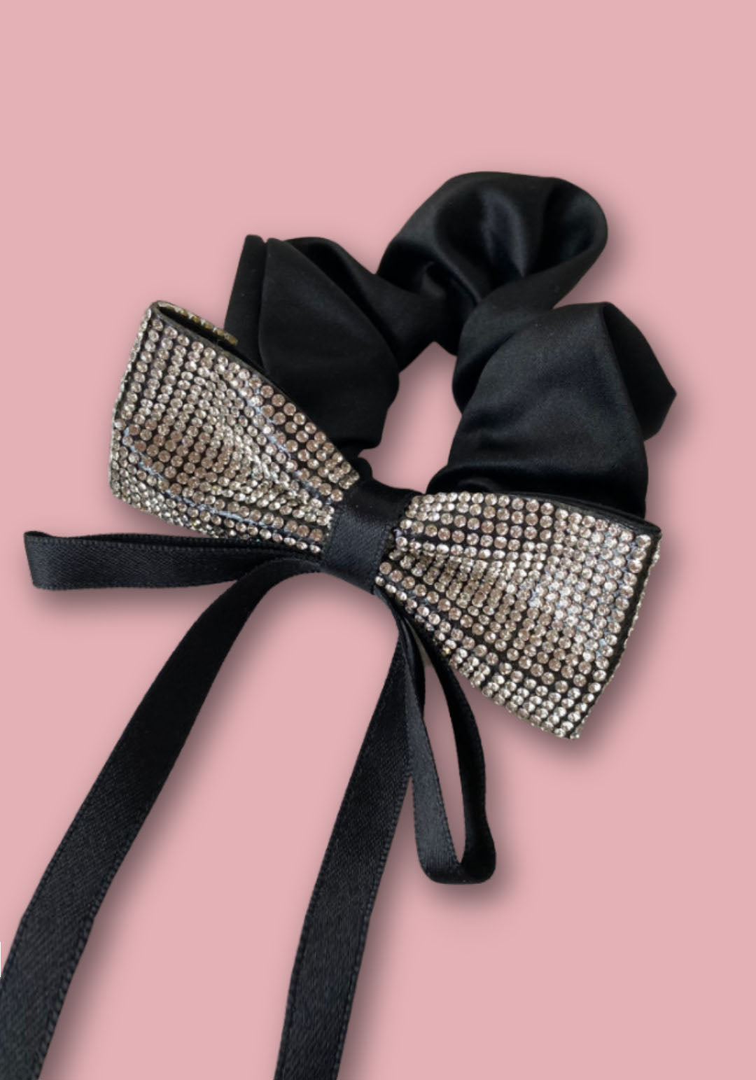 RHINESTONE BOW HAIR TIE