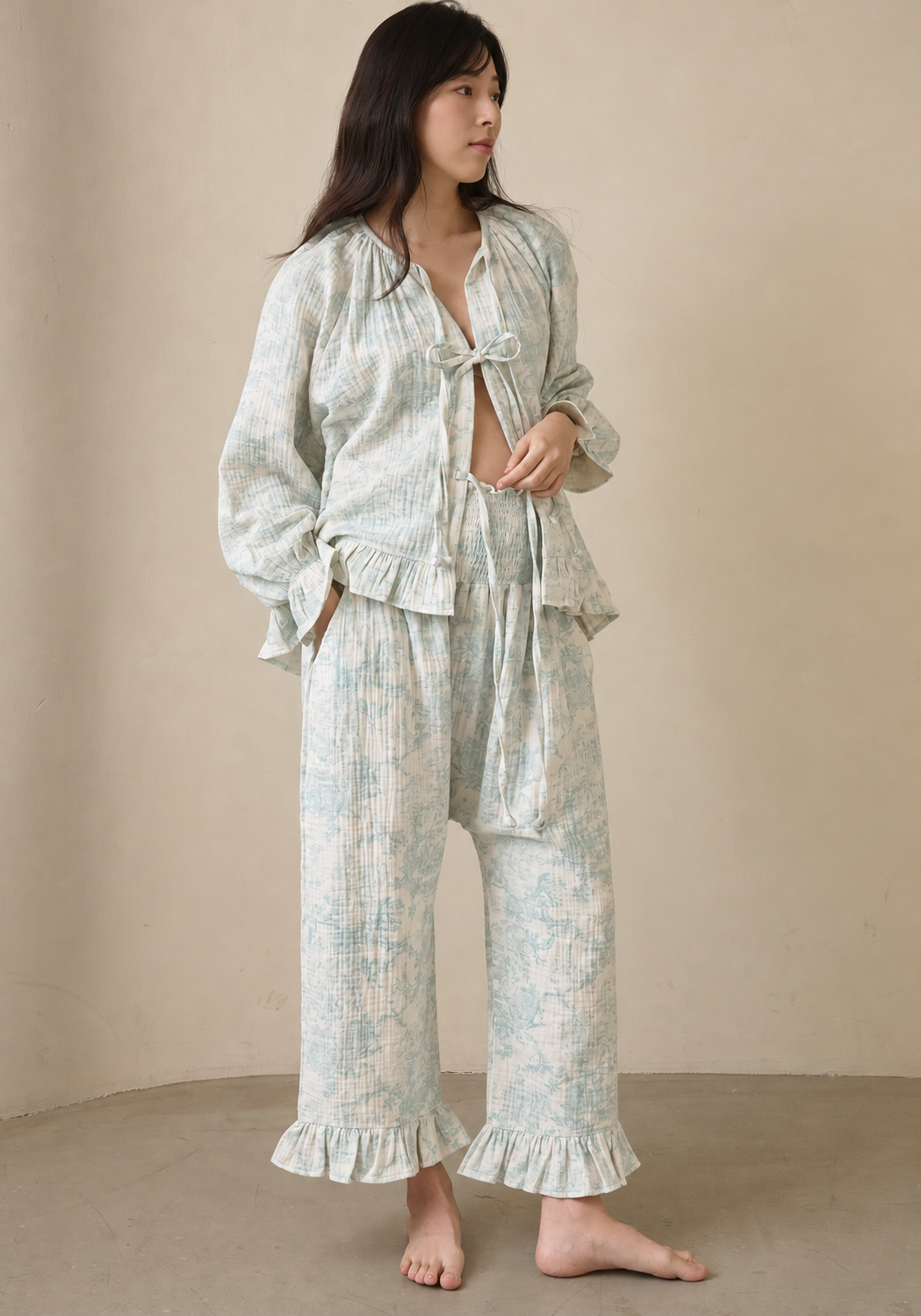 COZY TIE MUSLIN SET