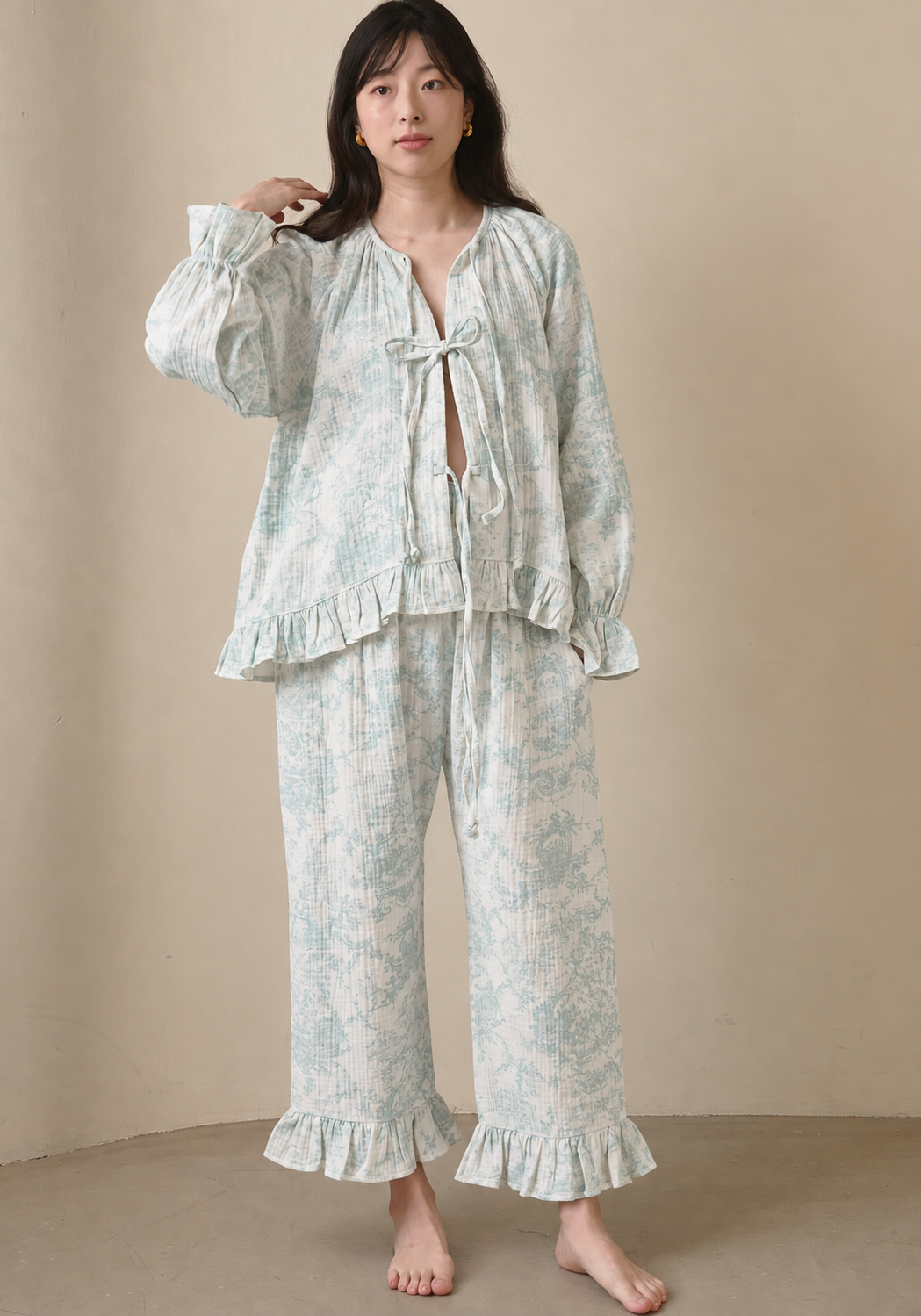 COZY TIE MUSLIN SET