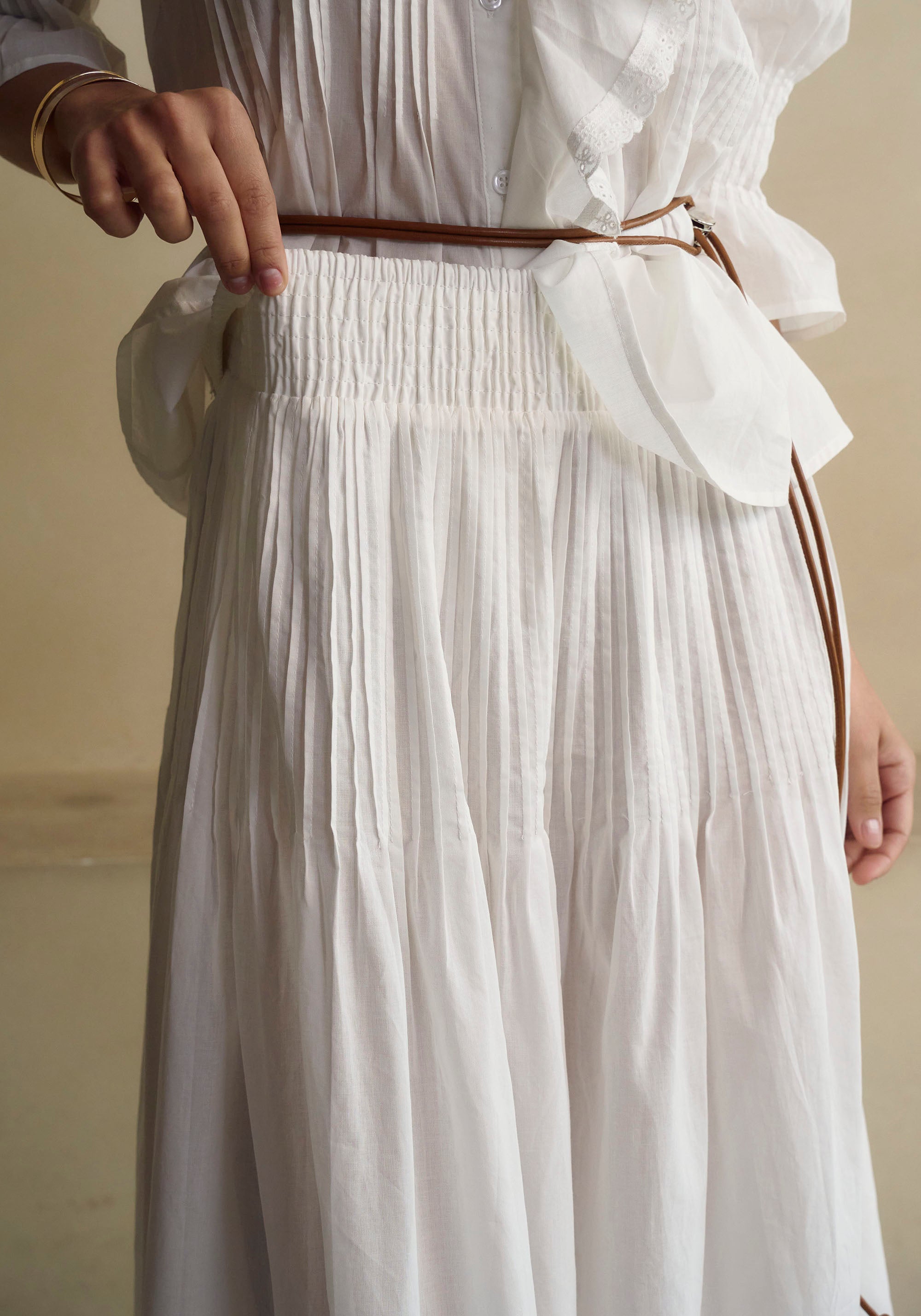 [PRE-ORDER] HESTIA LINEN TOP & SKIRT SET