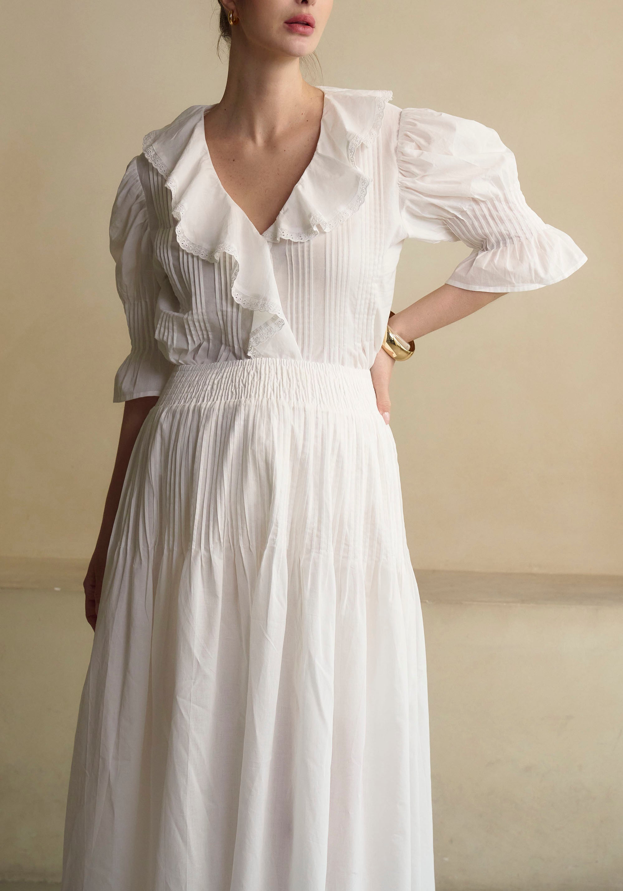 [PRE-ORDER] HESTIA LINEN TOP & SKIRT SET