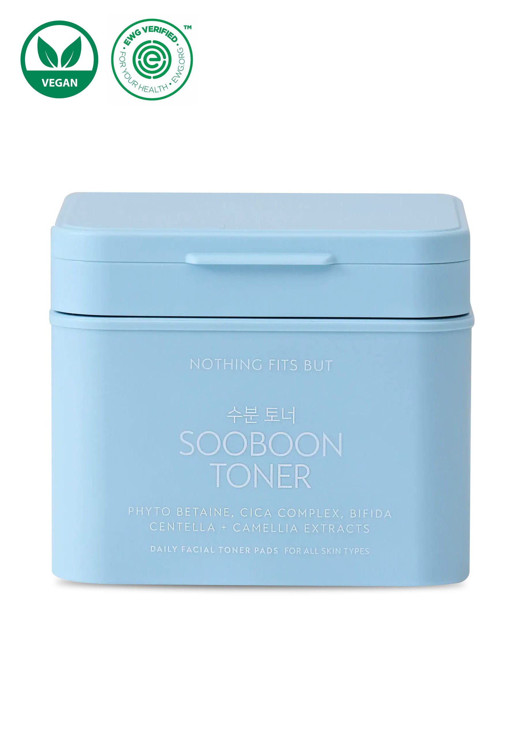 [FLASH SALE] SOOBOON [수분] SERUM COTTON FACIAL TONER PAD WITH BETAINE, CICA & BIFIDA