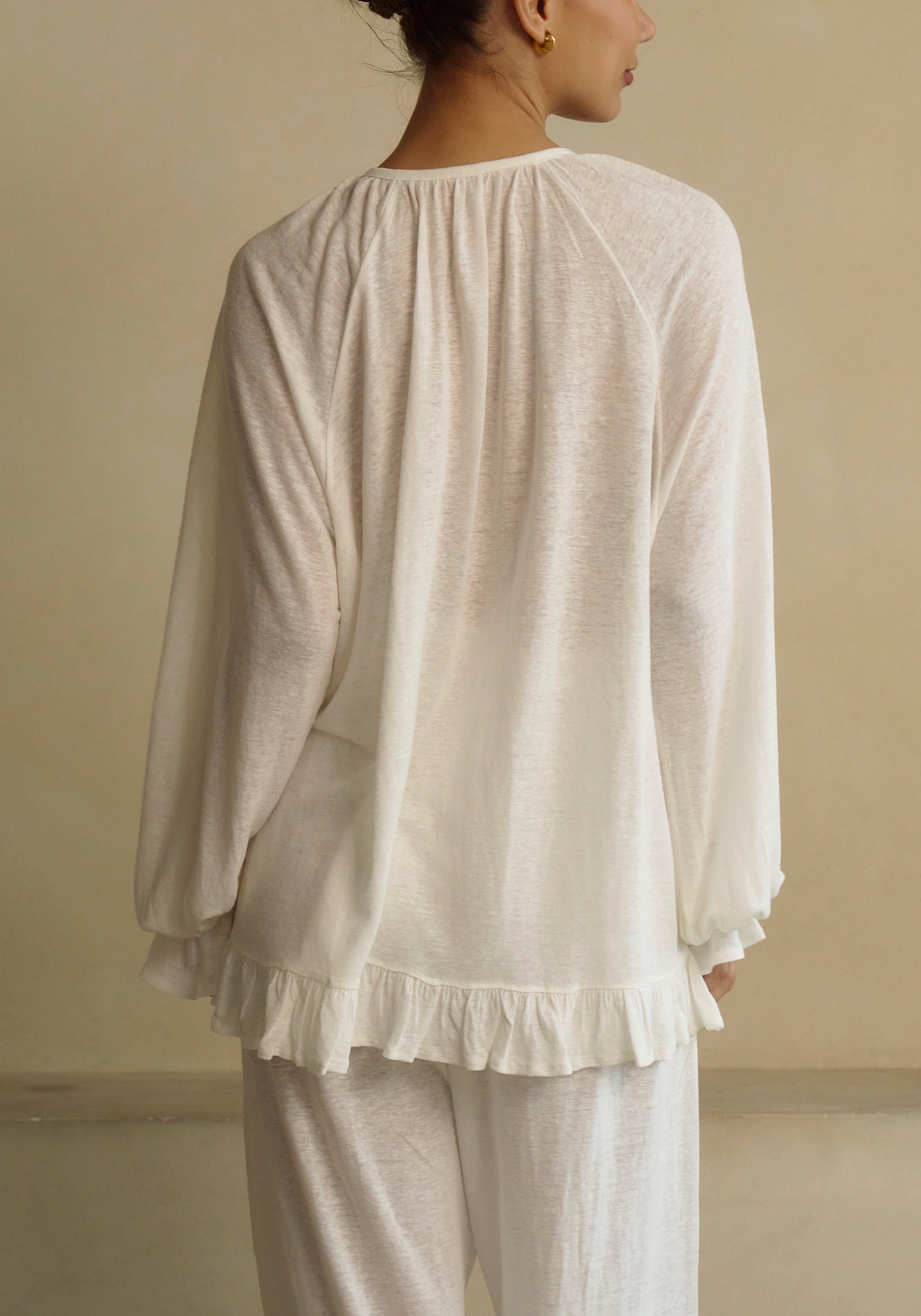 CERES LINEN KNIT BLOUSE & PANTS SET