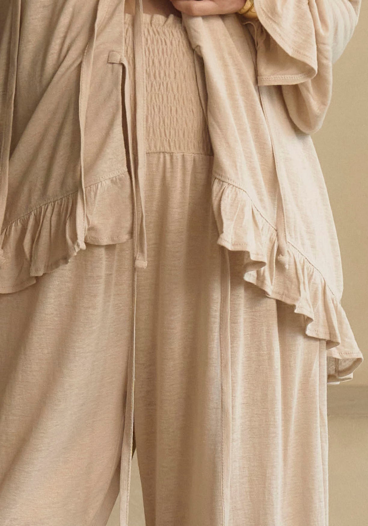 CERES LINEN KNIT BLOUSE & PANTS SET