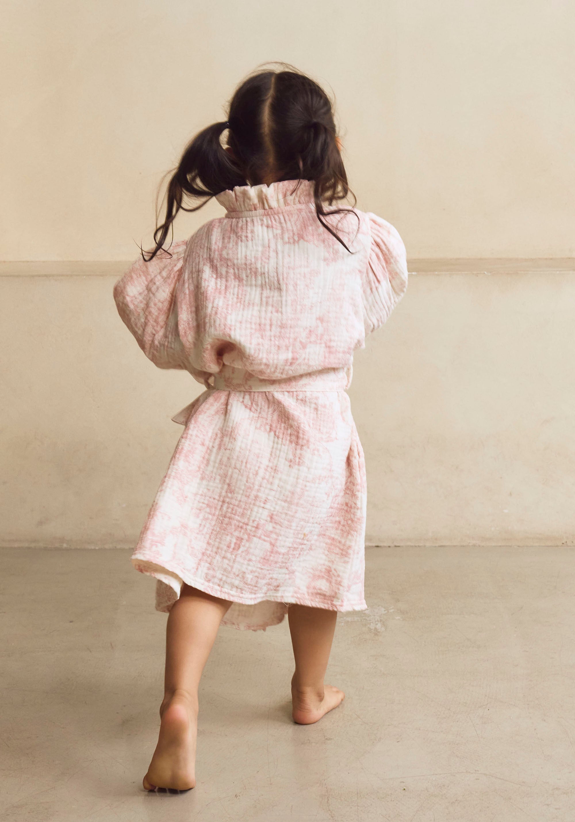 [MOMMY & ME] MUSLIN GAUZE ROBE - GIRL