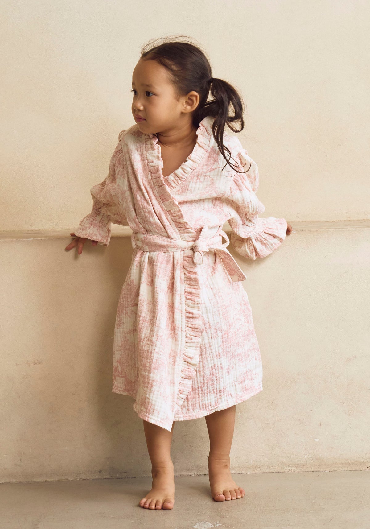 [MOMMY & ME] MUSLIN GAUZE ROBE - GIRL