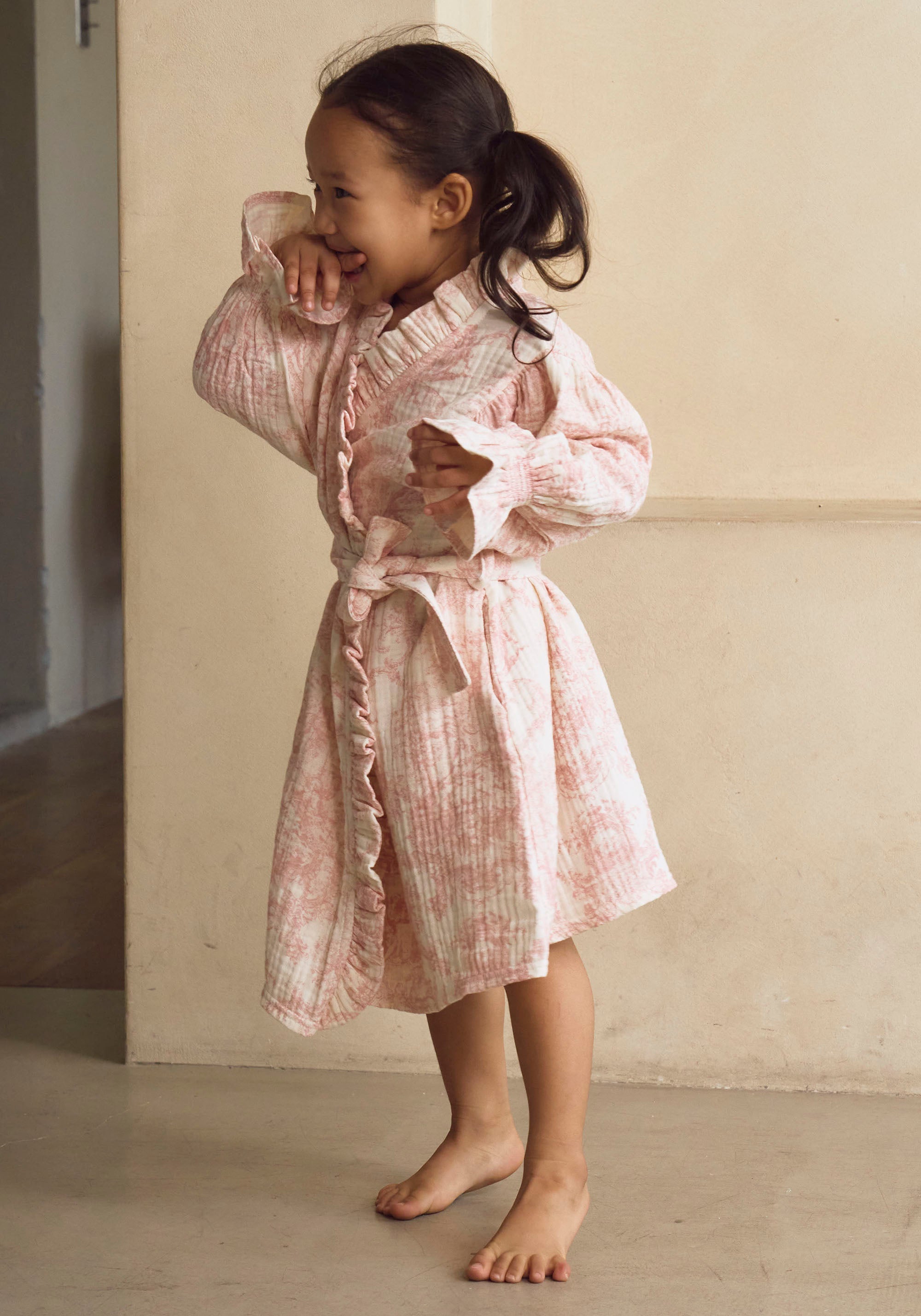 [MOMMY & ME] MUSLIN GAUZE ROBE - GIRL