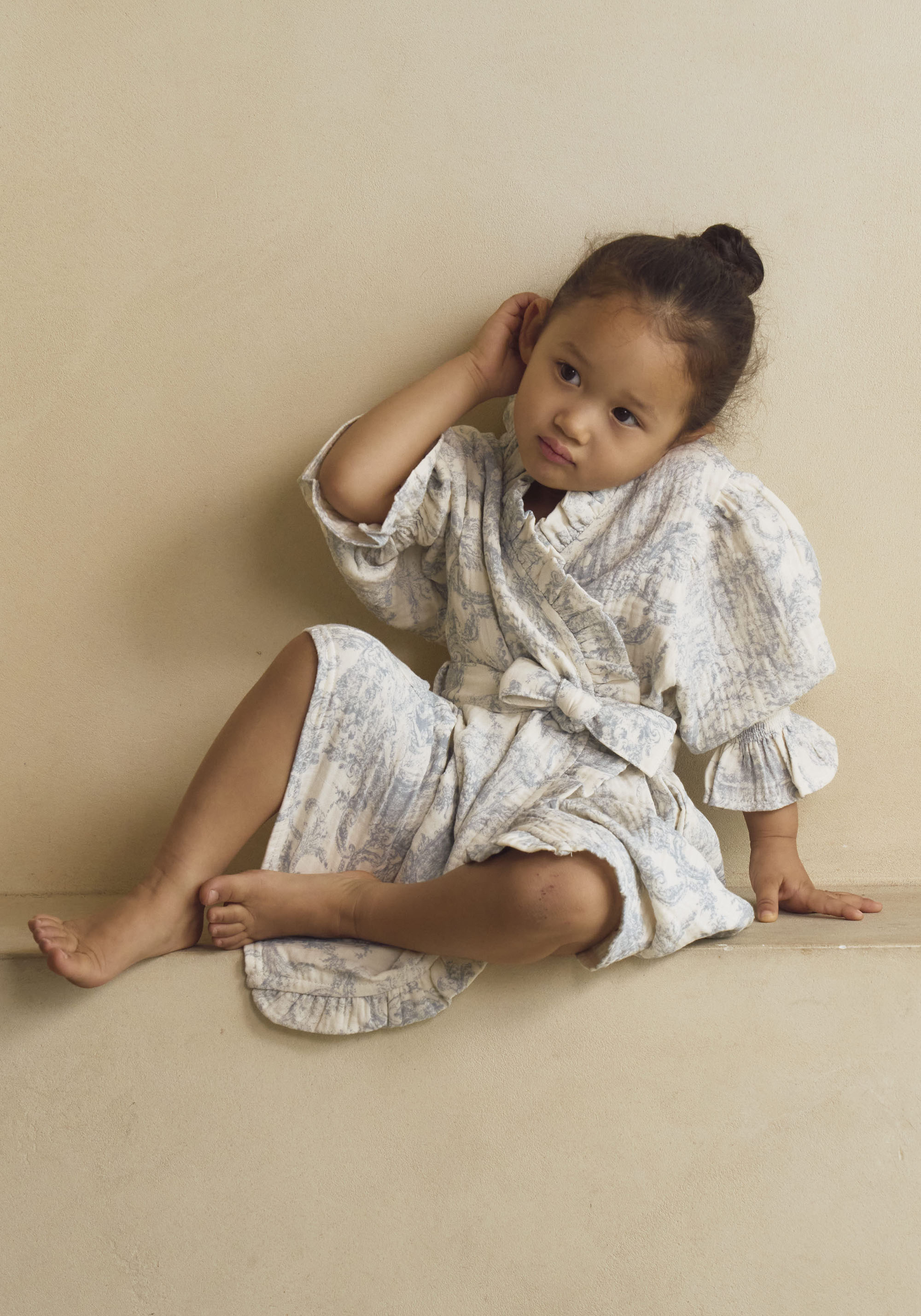 [MOMMY & ME] MUSLIN GAUZE ROBE - GIRL