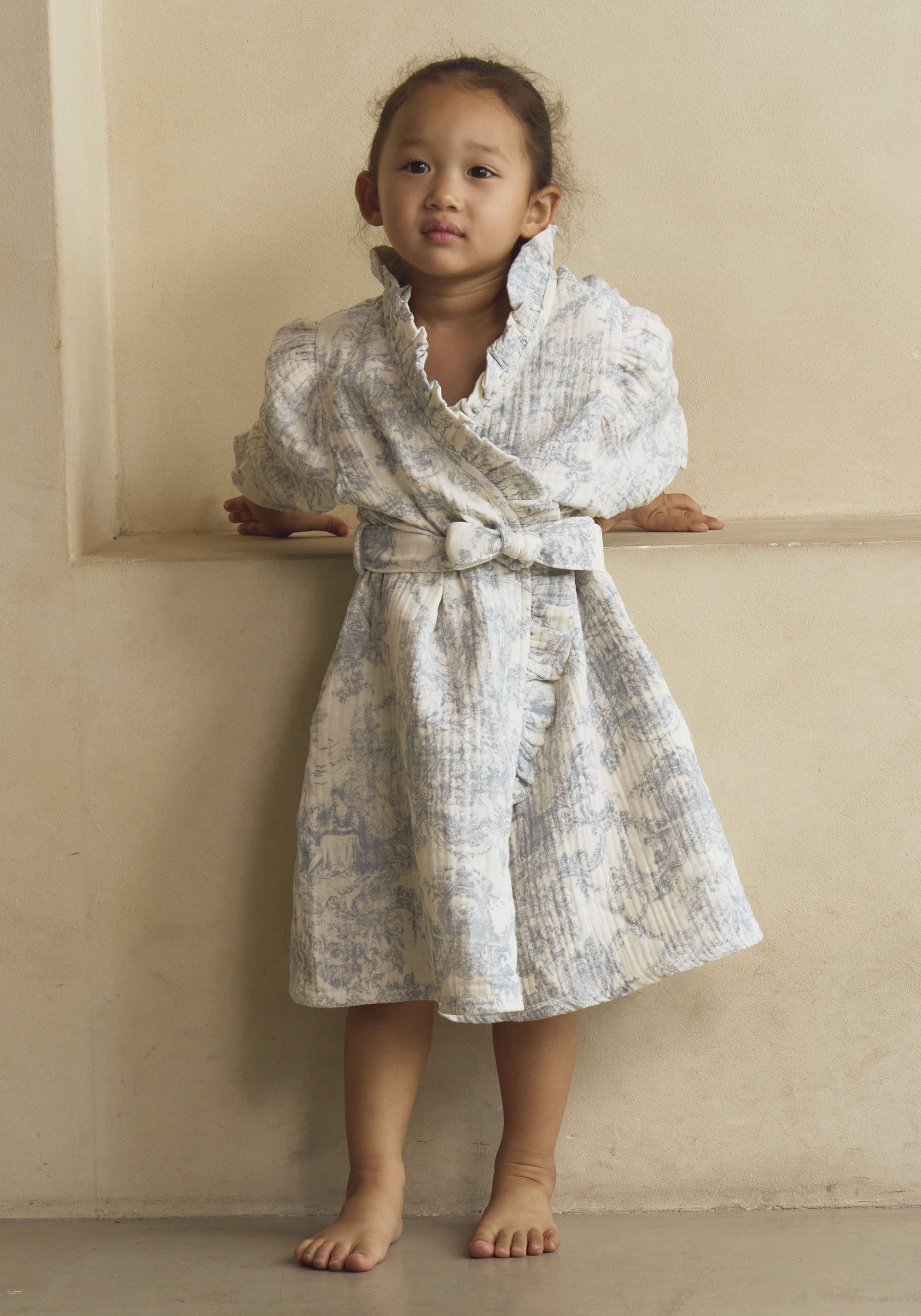 [MOMMY & ME] MUSLIN GAUZE ROBE - GIRL
