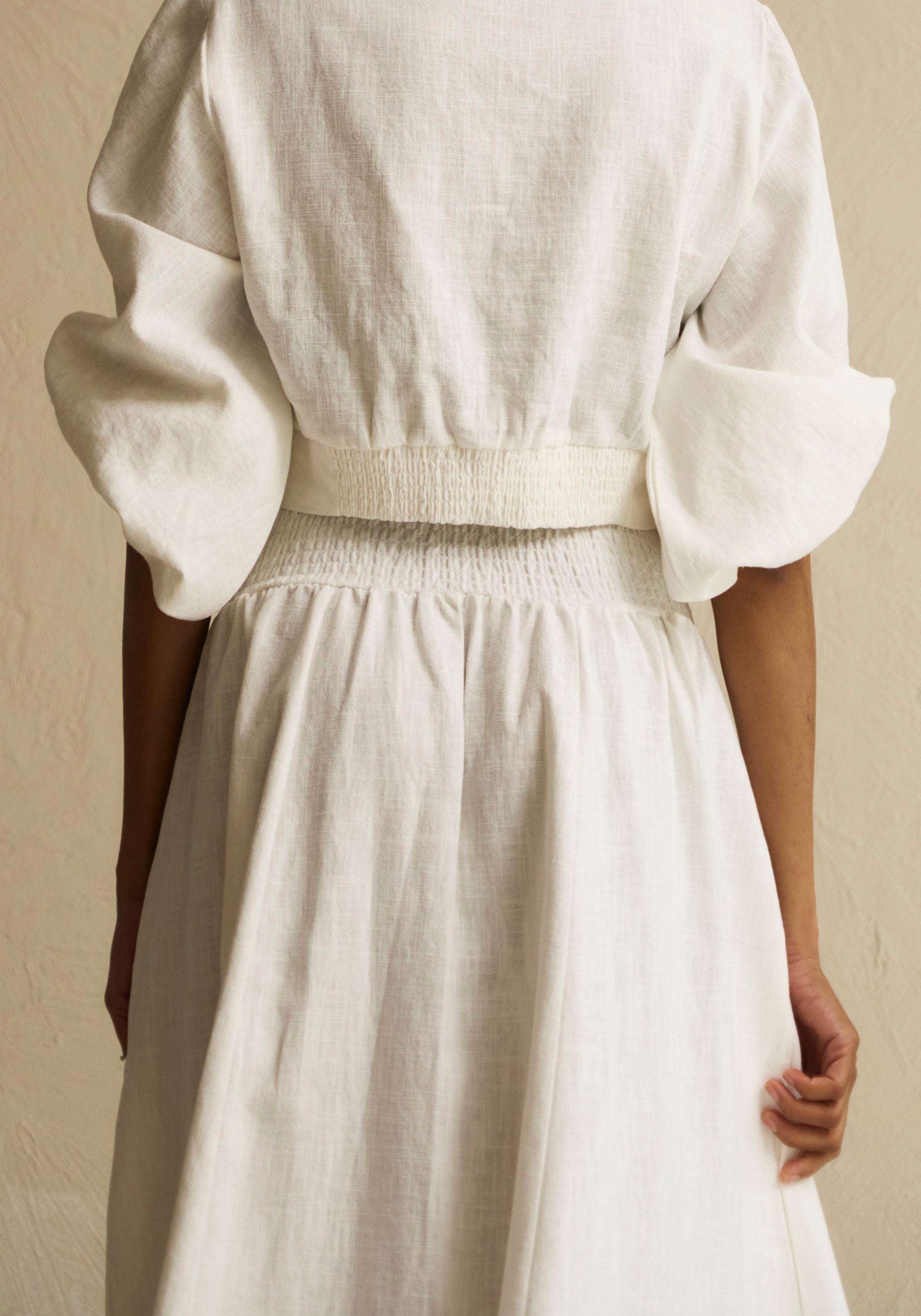 LINEN TISH TOP & SKIRT SET