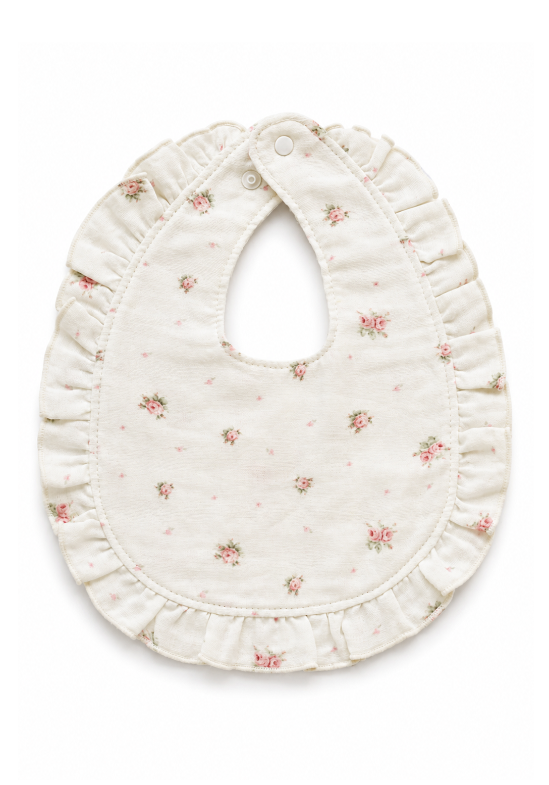 RUFFLE MUSLIN BIB
