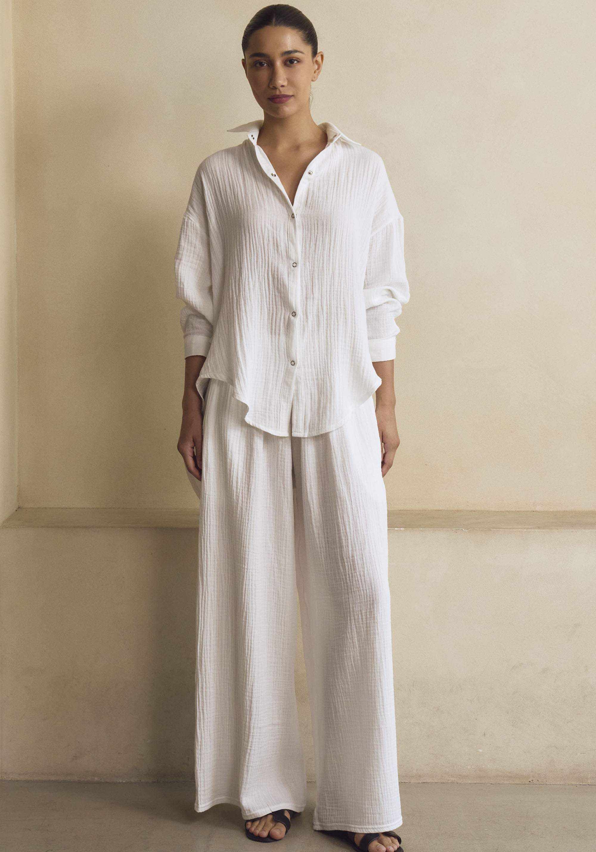 MUSLIN SHIRT & PANTS SET