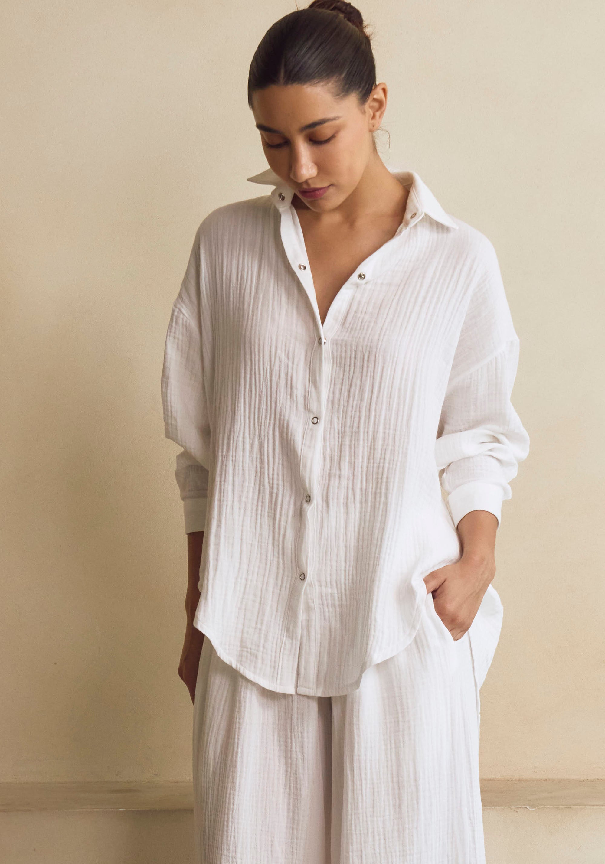 MUSLIN SHIRT & PANTS SET