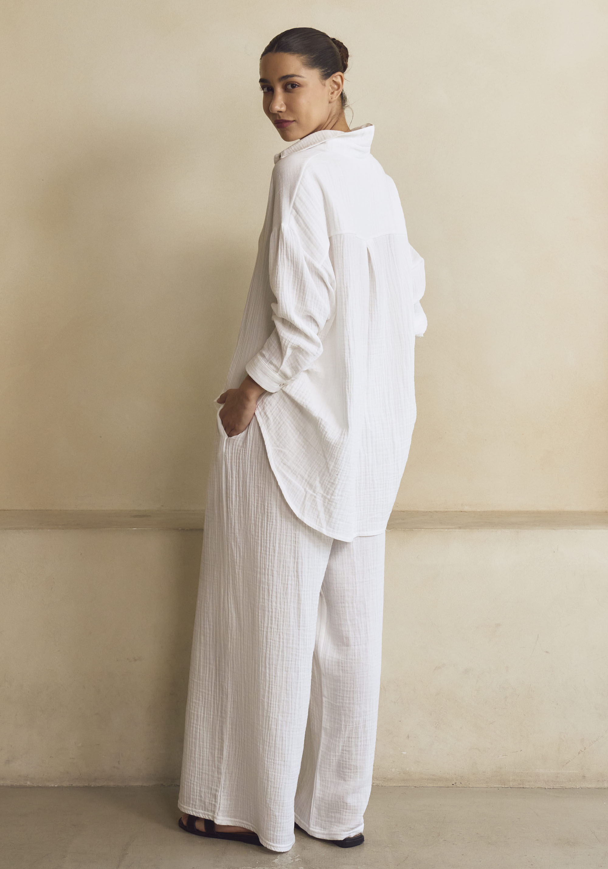 MUSLIN SHIRT & PANTS SET