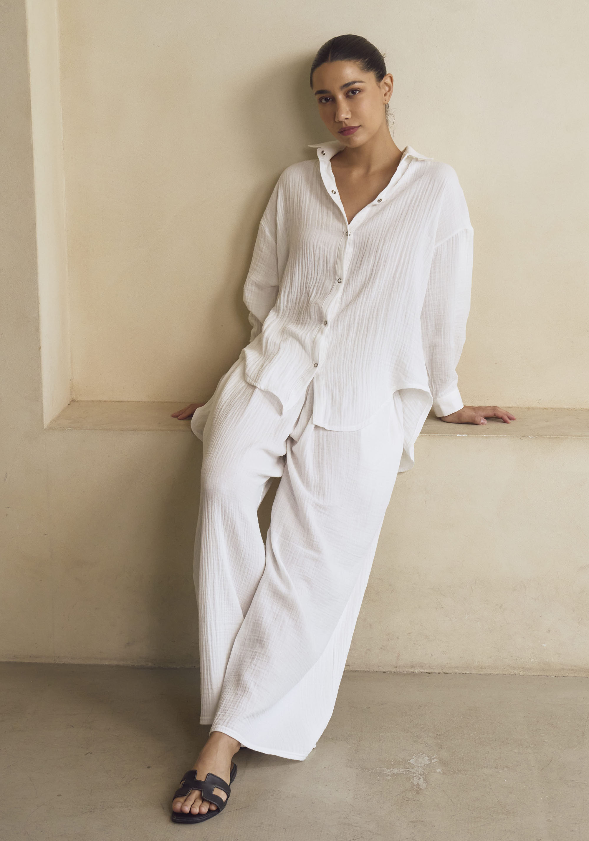 MUSLIN SHIRT & PANTS SET