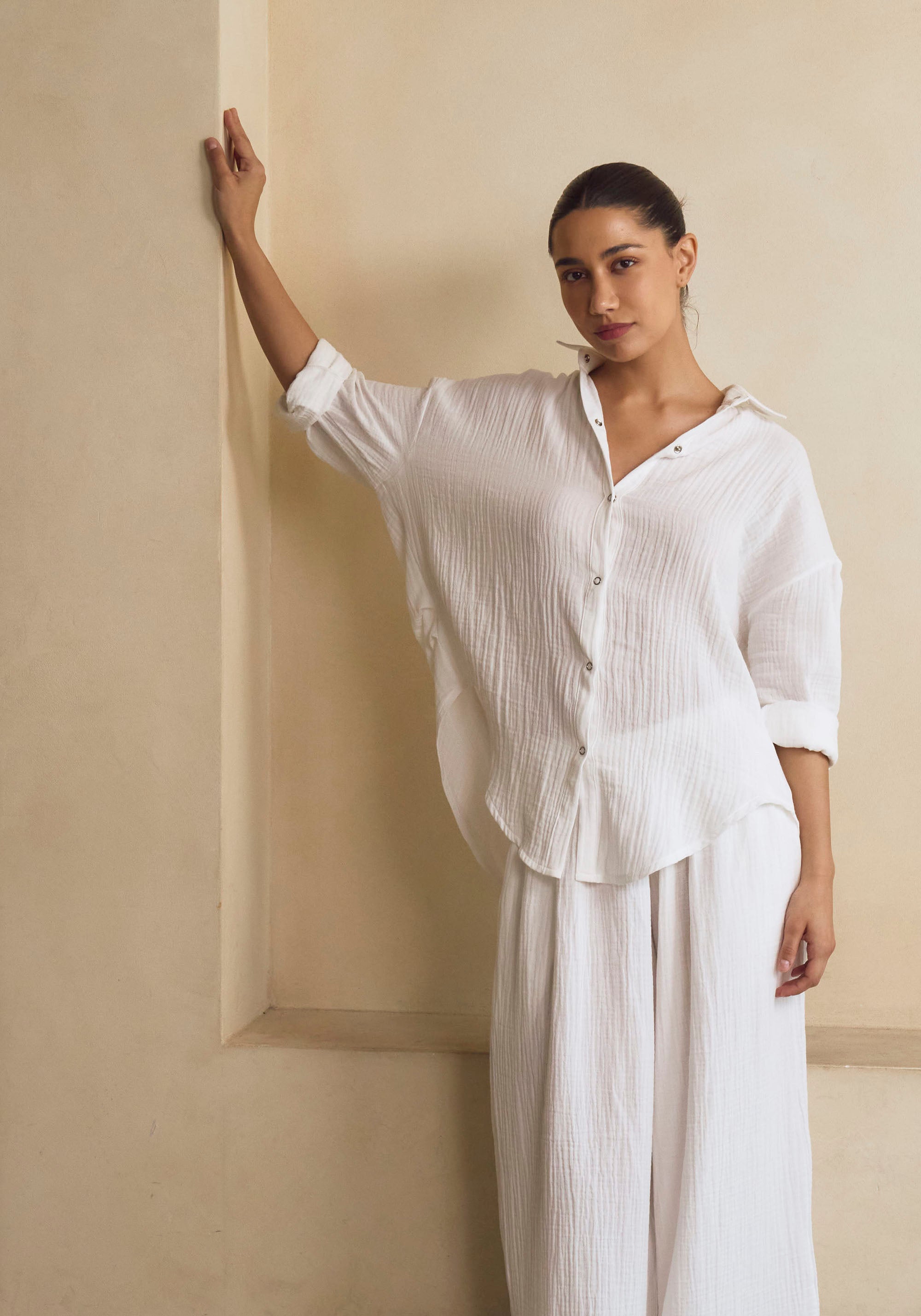 MUSLIN SHIRT & PANTS SET